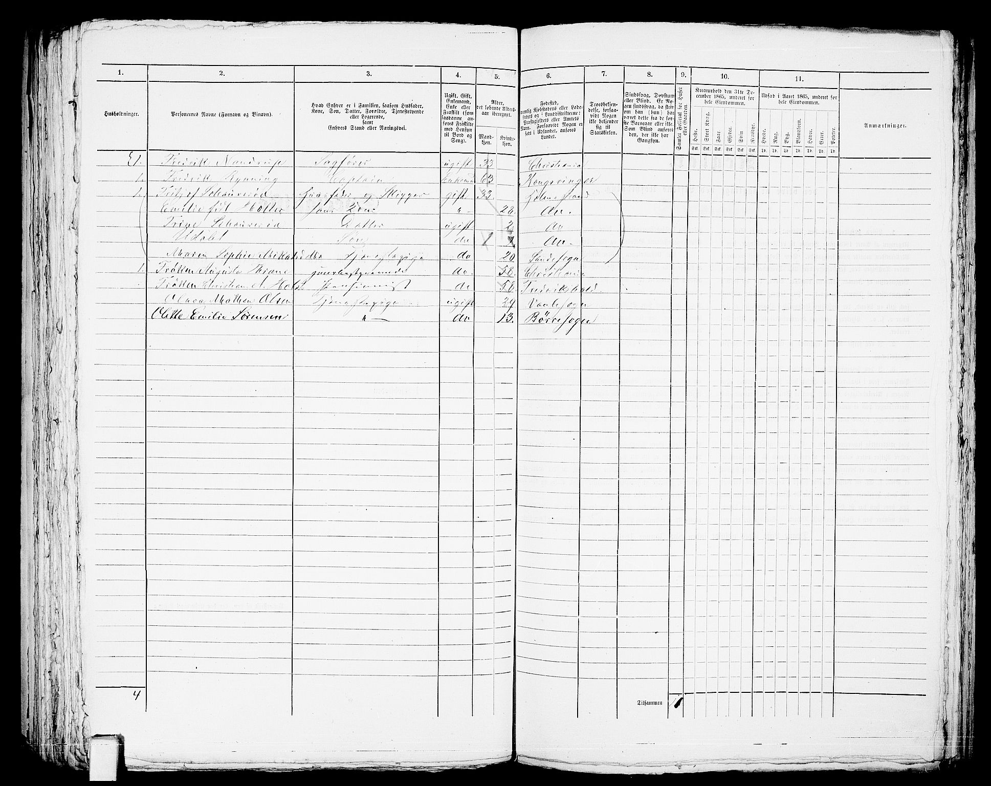 RA, 1865 census for Botne/Holmestrand, 1865, p. 196
