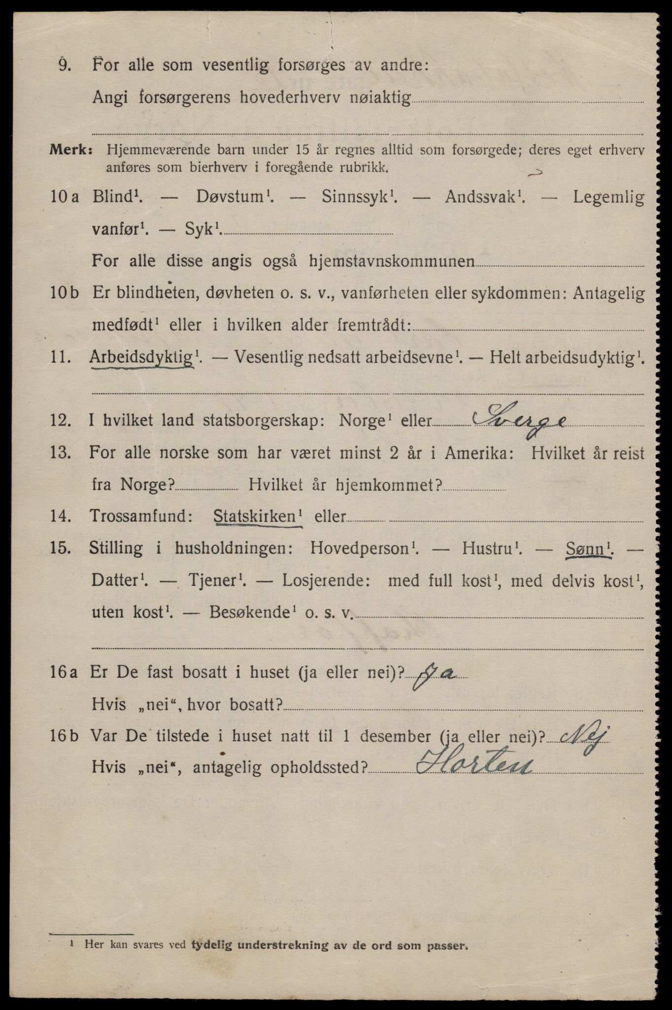 SAT, 1920 census for Trondheim, 1920, p. 82853