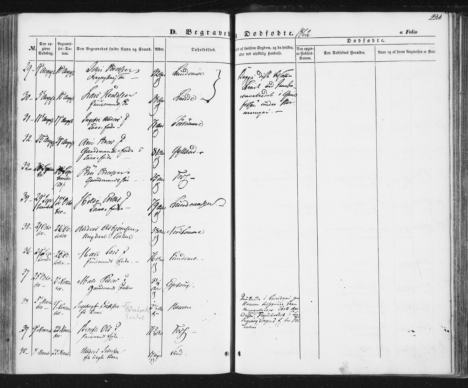 Ministerialprotokoller, klokkerbøker og fødselsregistre - Sør-Trøndelag, SAT/A-1456/692/L1103: Parish register (official) no. 692A03, 1849-1870, p. 234