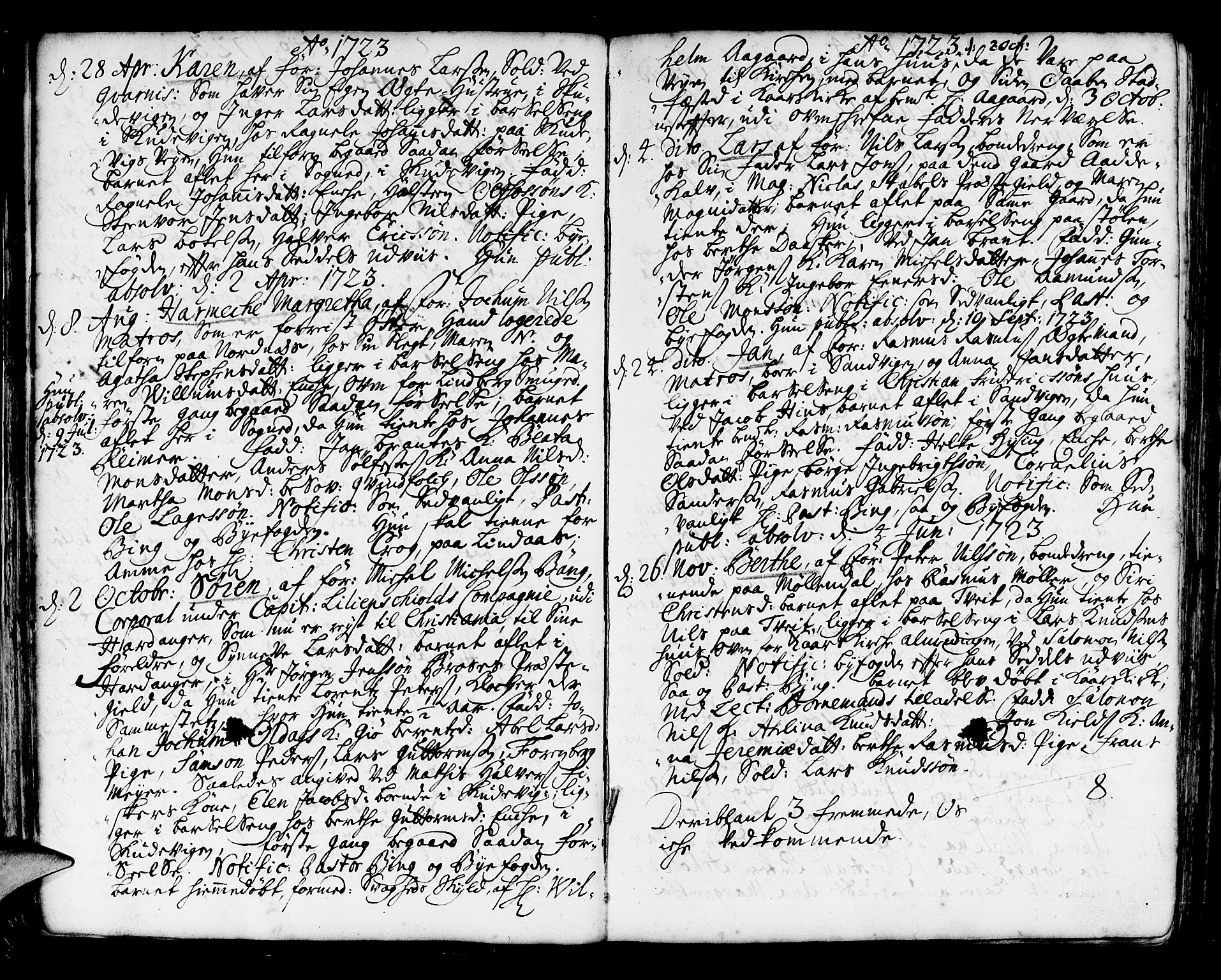 Korskirken sokneprestembete, AV/SAB-A-76101/H/Haa/L0004: Parish register (official) no. A 4, 1720-1750, p. 40