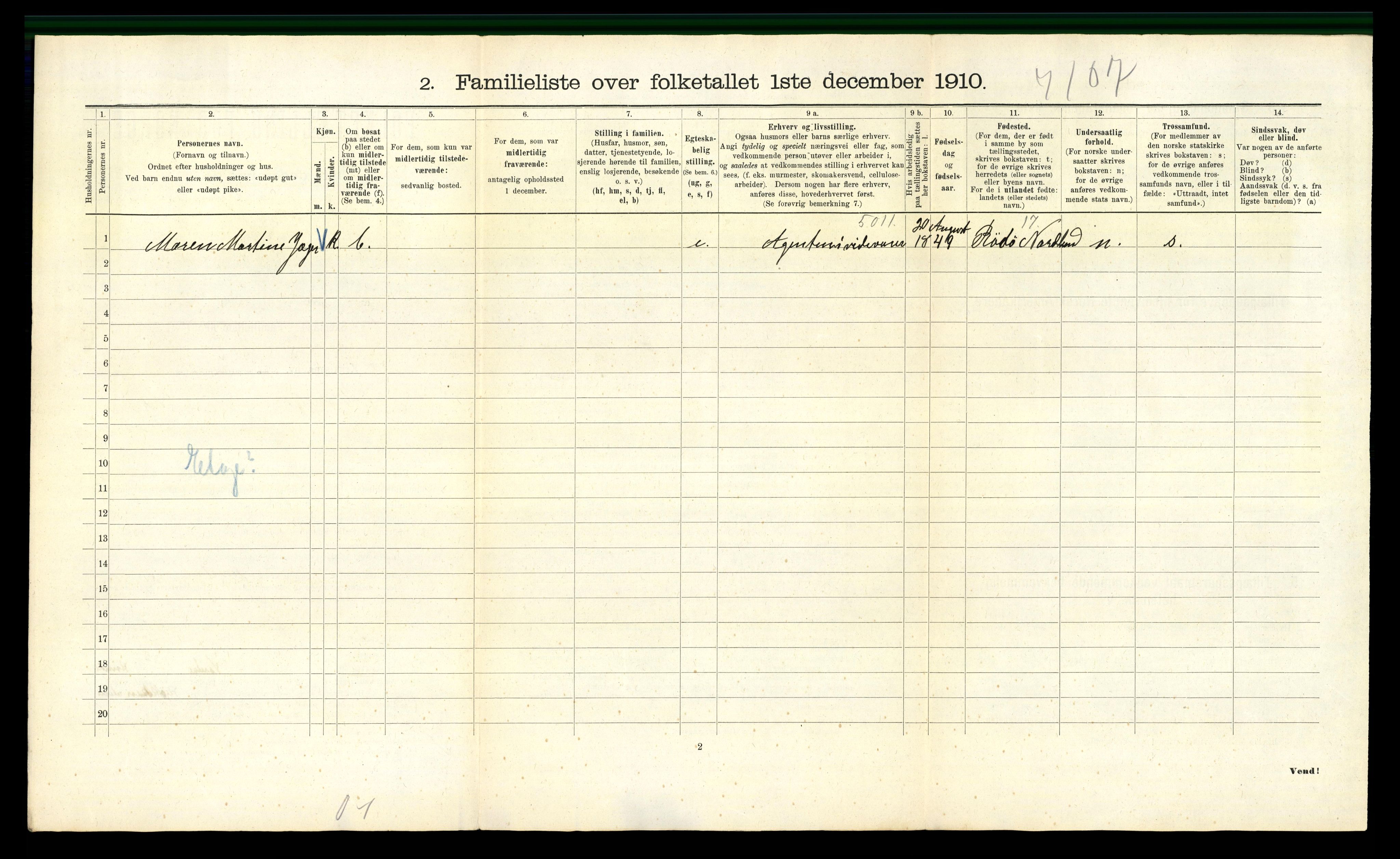 RA, 1910 census for Kristiania, 1910, p. 61252