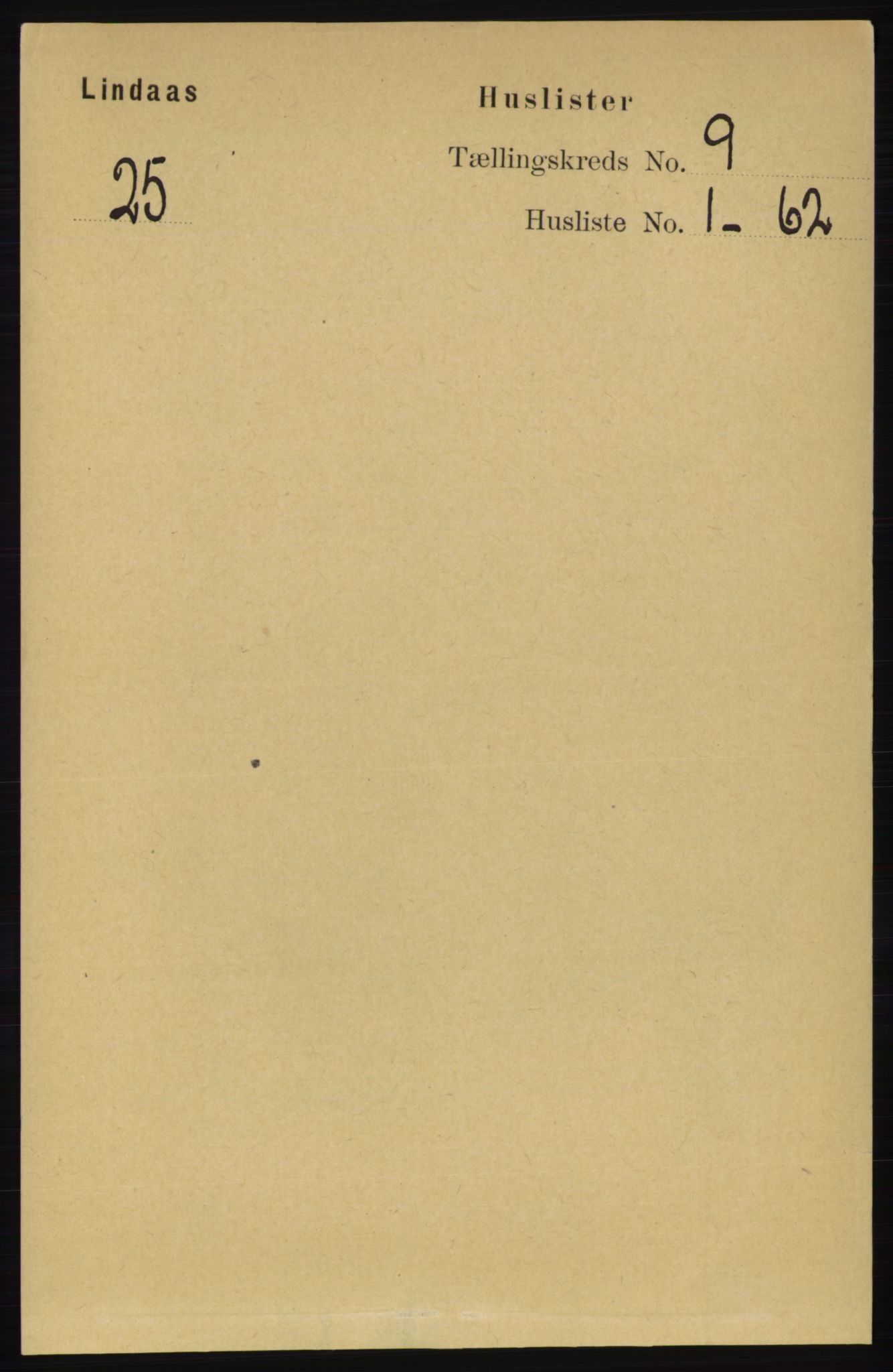 RA, 1891 census for 1263 Lindås, 1891, p. 2896