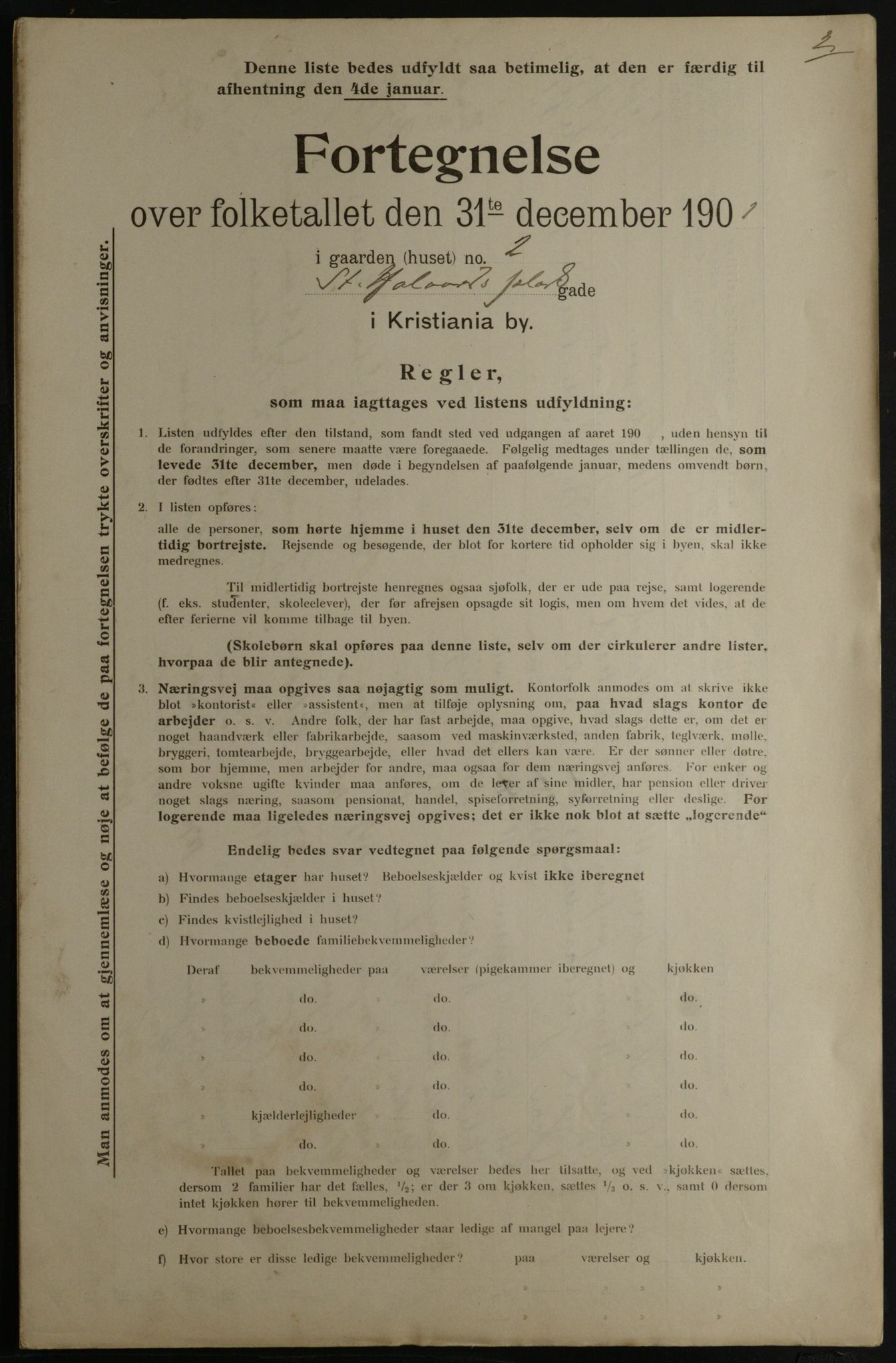 OBA, Municipal Census 1901 for Kristiania, 1901, p. 13604