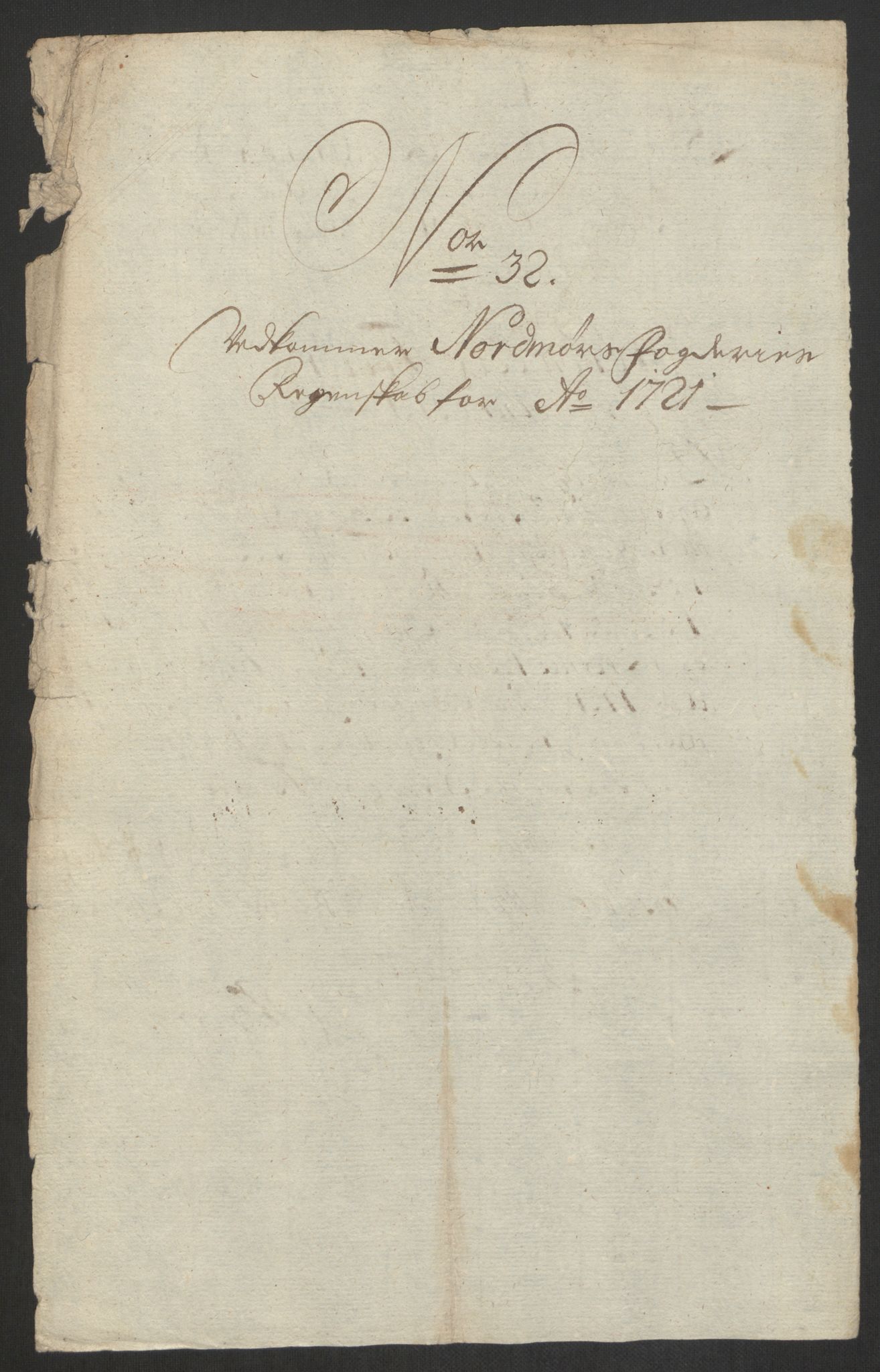 Rentekammeret inntil 1814, Reviderte regnskaper, Fogderegnskap, RA/EA-4092/R56/L3754: Fogderegnskap Nordmøre, 1721, p. 278