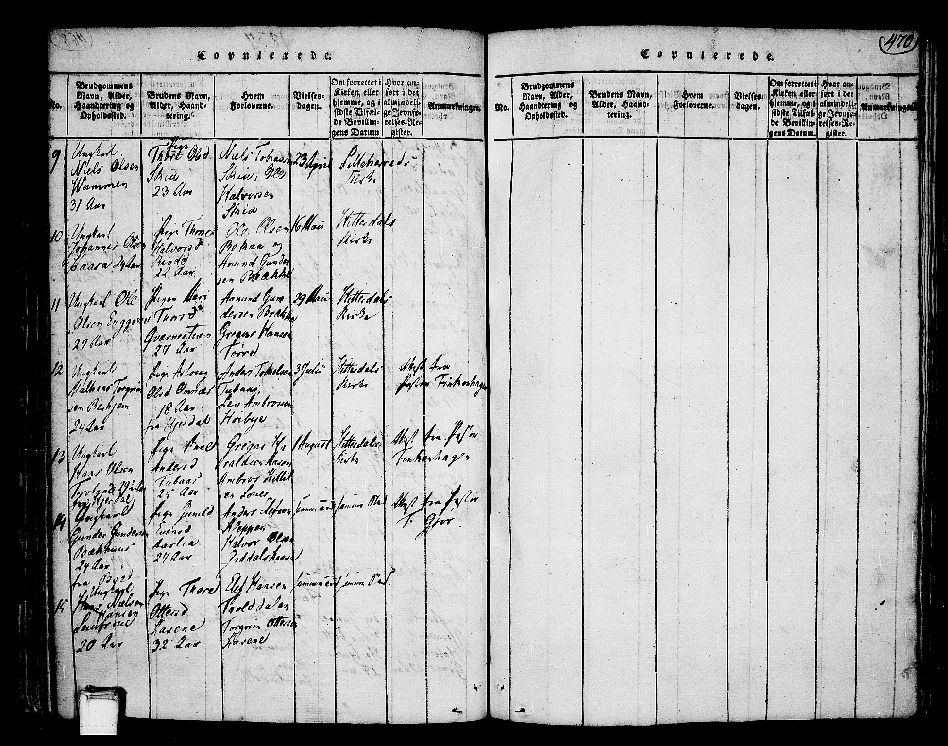 Heddal kirkebøker, AV/SAKO-A-268/F/Fa/L0005: Parish register (official) no. I 5, 1814-1837, p. 469-470