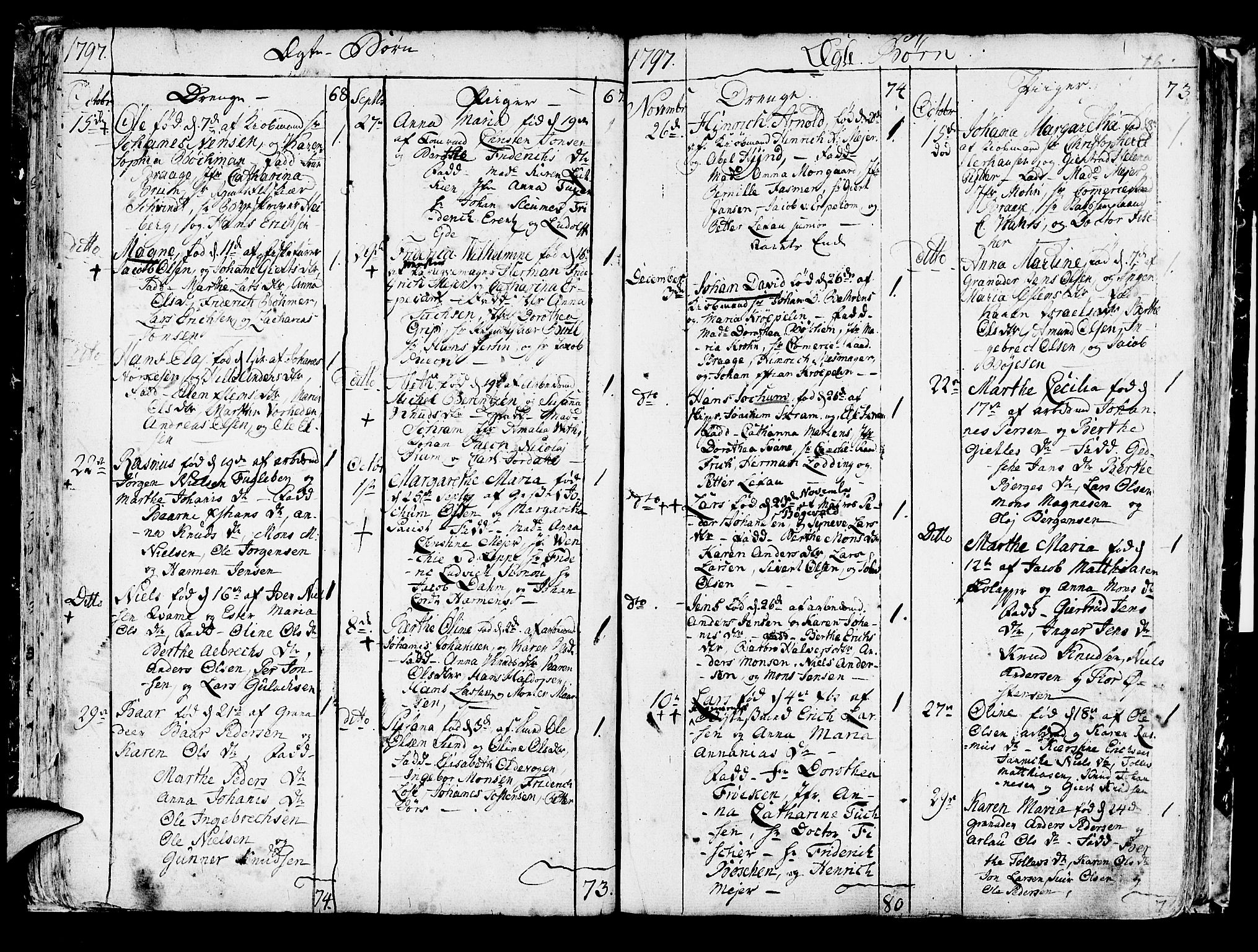 Korskirken sokneprestembete, SAB/A-76101/H/Haa/L0006: Parish register (official) no. A 6, 1790-1820, p. 46