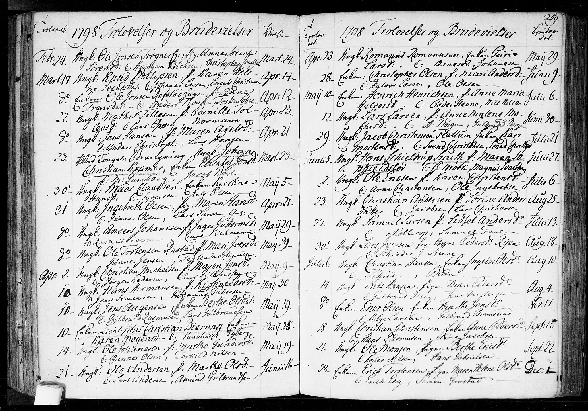 Aker prestekontor kirkebøker, SAO/A-10861/F/L0010: Parish register (official) no. 10, 1786-1809, p. 259