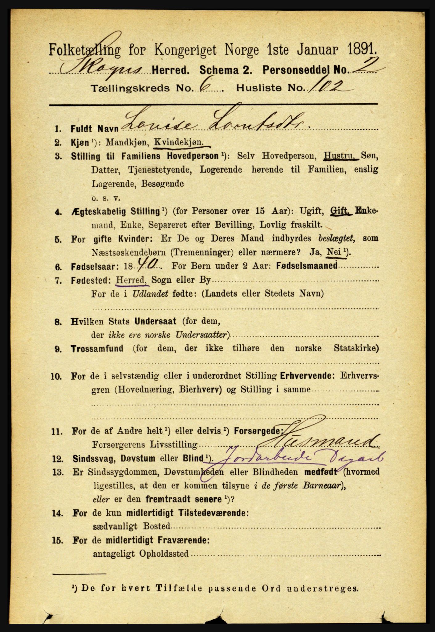 RA, 1891 census for 1719 Skogn, 1891, p. 4068