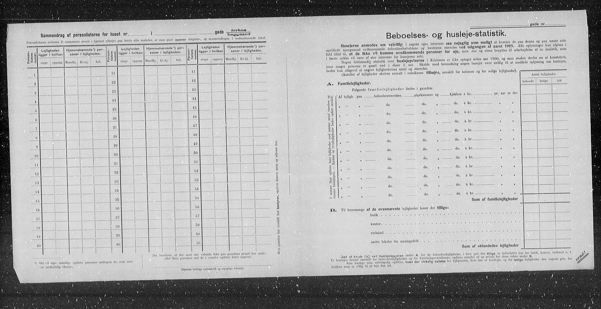 OBA, Municipal Census 1905 for Kristiania, 1905, p. 6702