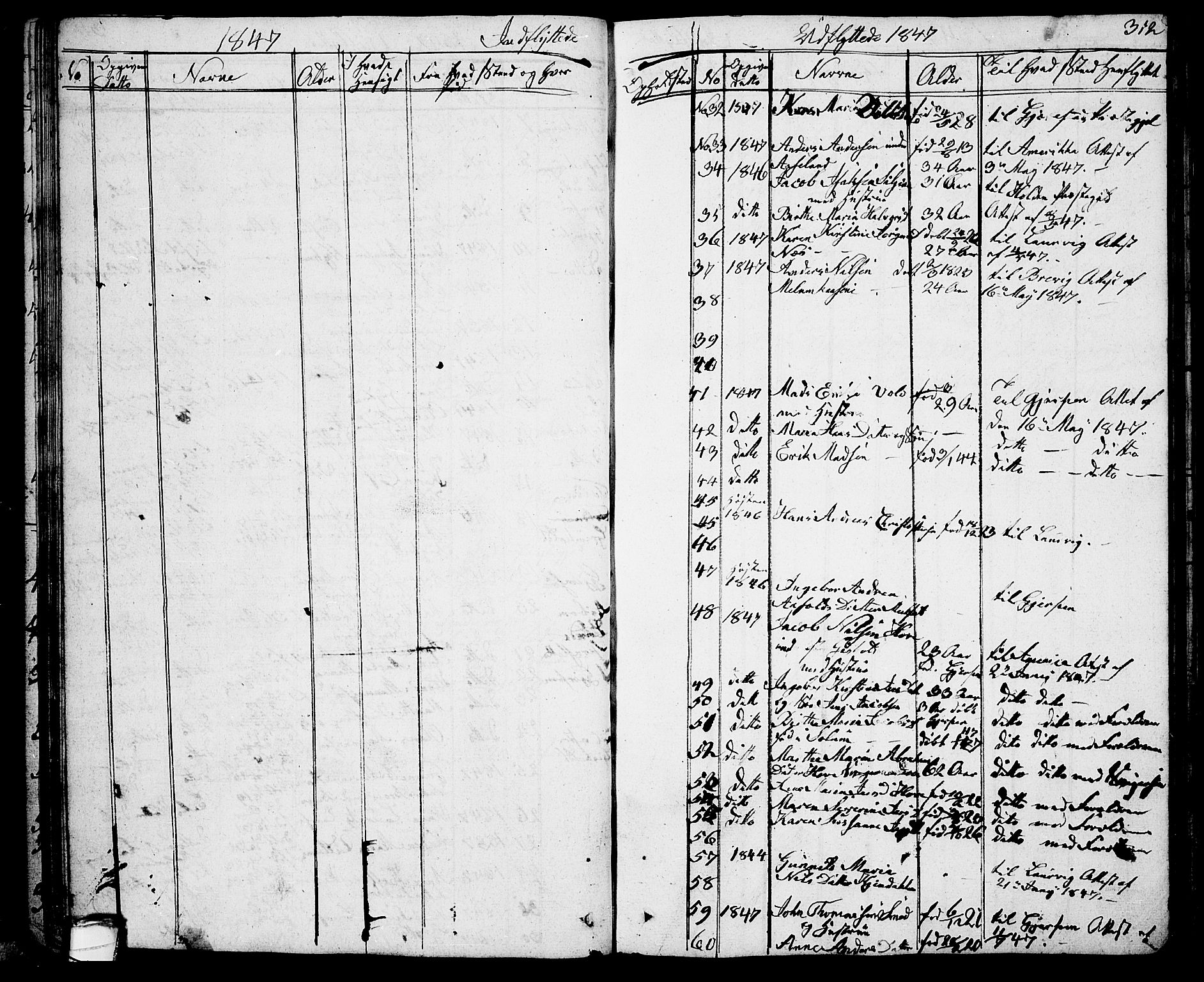 Solum kirkebøker, SAKO/A-306/G/Ga/L0002: Parish register (copy) no. I 2, 1834-1848, p. 312