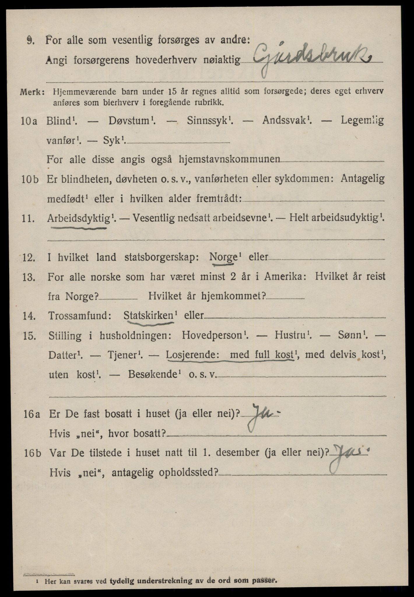 SAT, 1920 census for Sykkylven, 1920, p. 1354