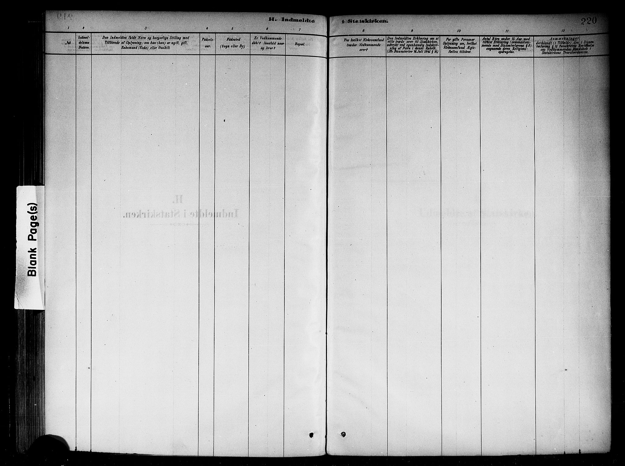 Vik sokneprestembete, AV/SAB-A-81501/H/Haa/Haab/L0001: Parish register (official) no. B 1, 1878-1890, p. 220