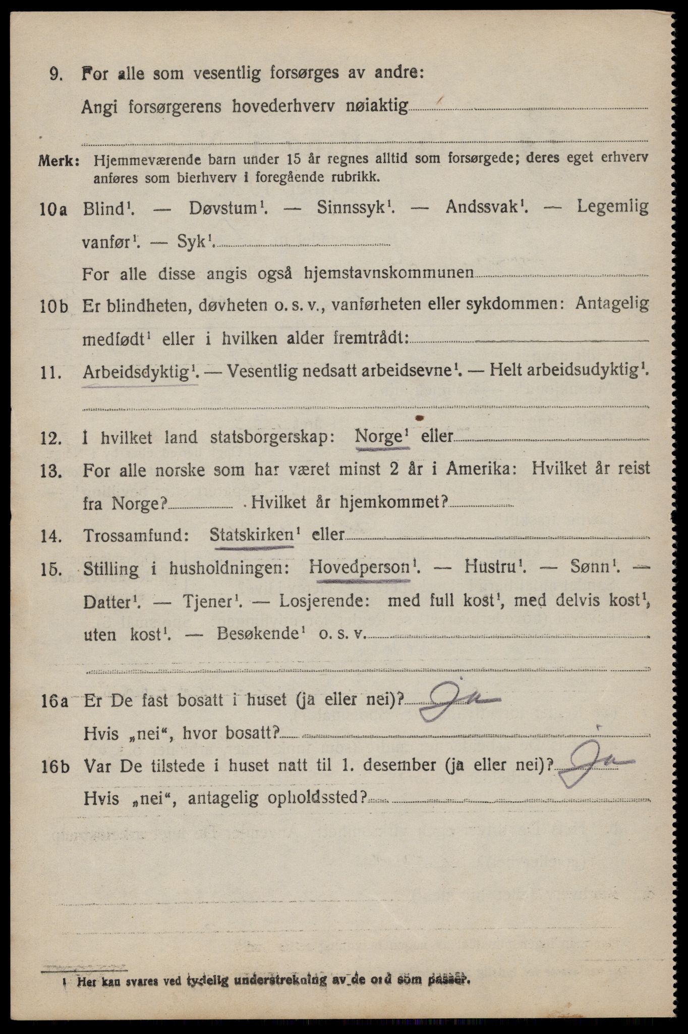 SAST, 1920 census for Forsand, 1920, p. 1786