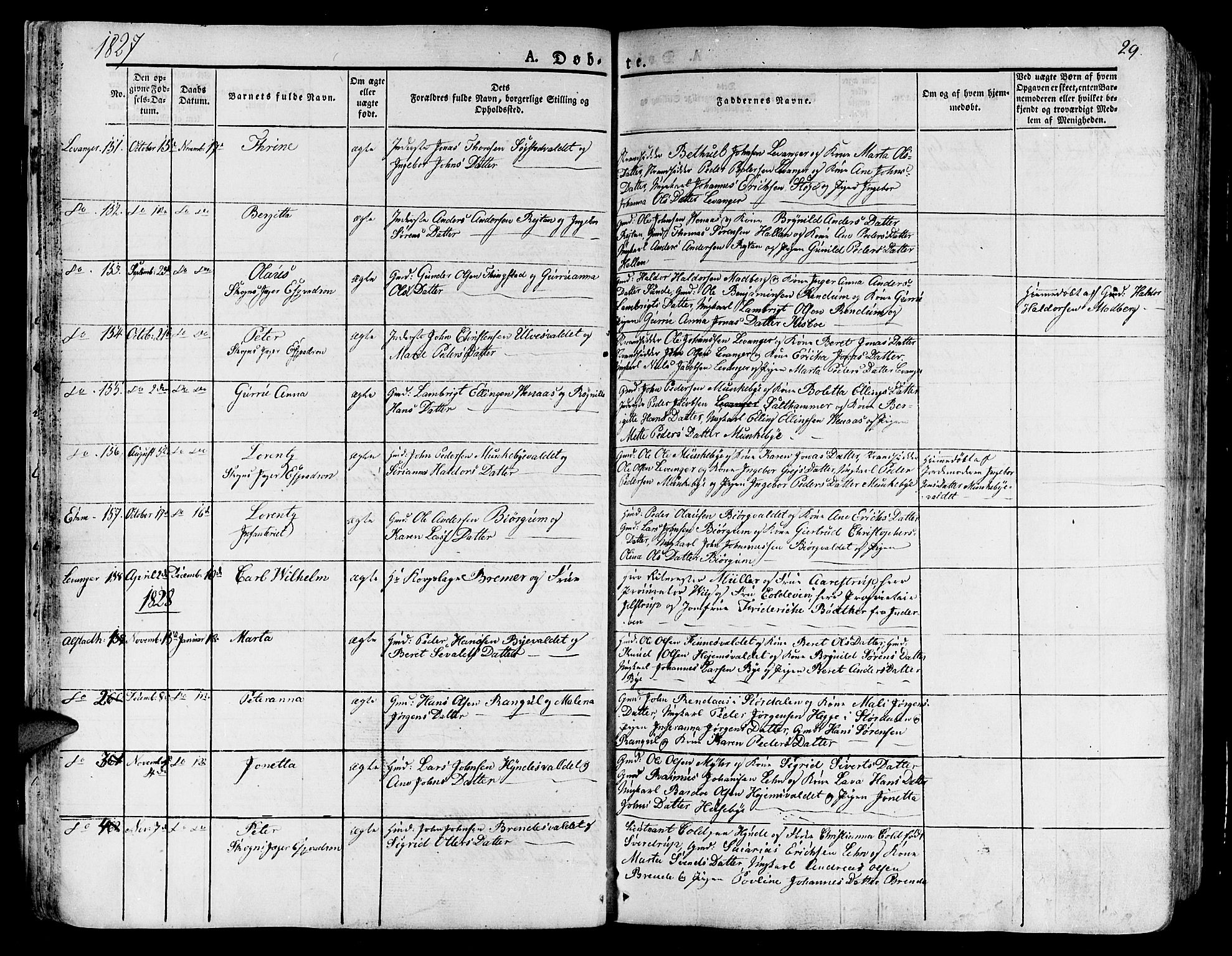 Ministerialprotokoller, klokkerbøker og fødselsregistre - Nord-Trøndelag, SAT/A-1458/717/L0152: Parish register (official) no. 717A05 /1, 1825-1836, p. 29