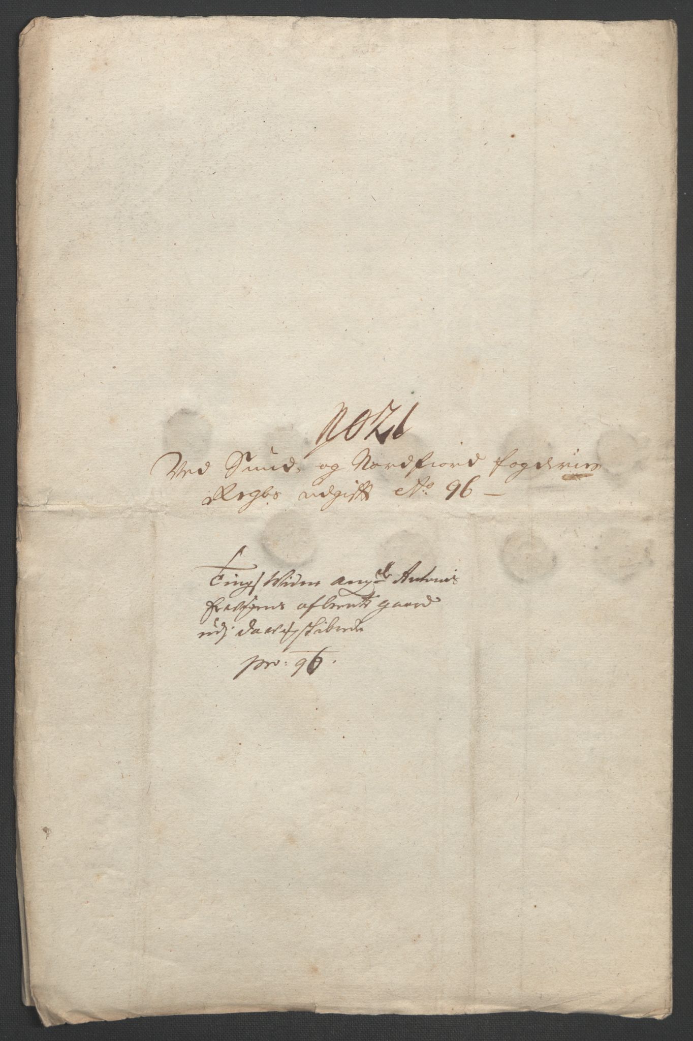 Rentekammeret inntil 1814, Reviderte regnskaper, Fogderegnskap, AV/RA-EA-4092/R53/L3422: Fogderegnskap Sunn- og Nordfjord, 1695-1696, p. 428