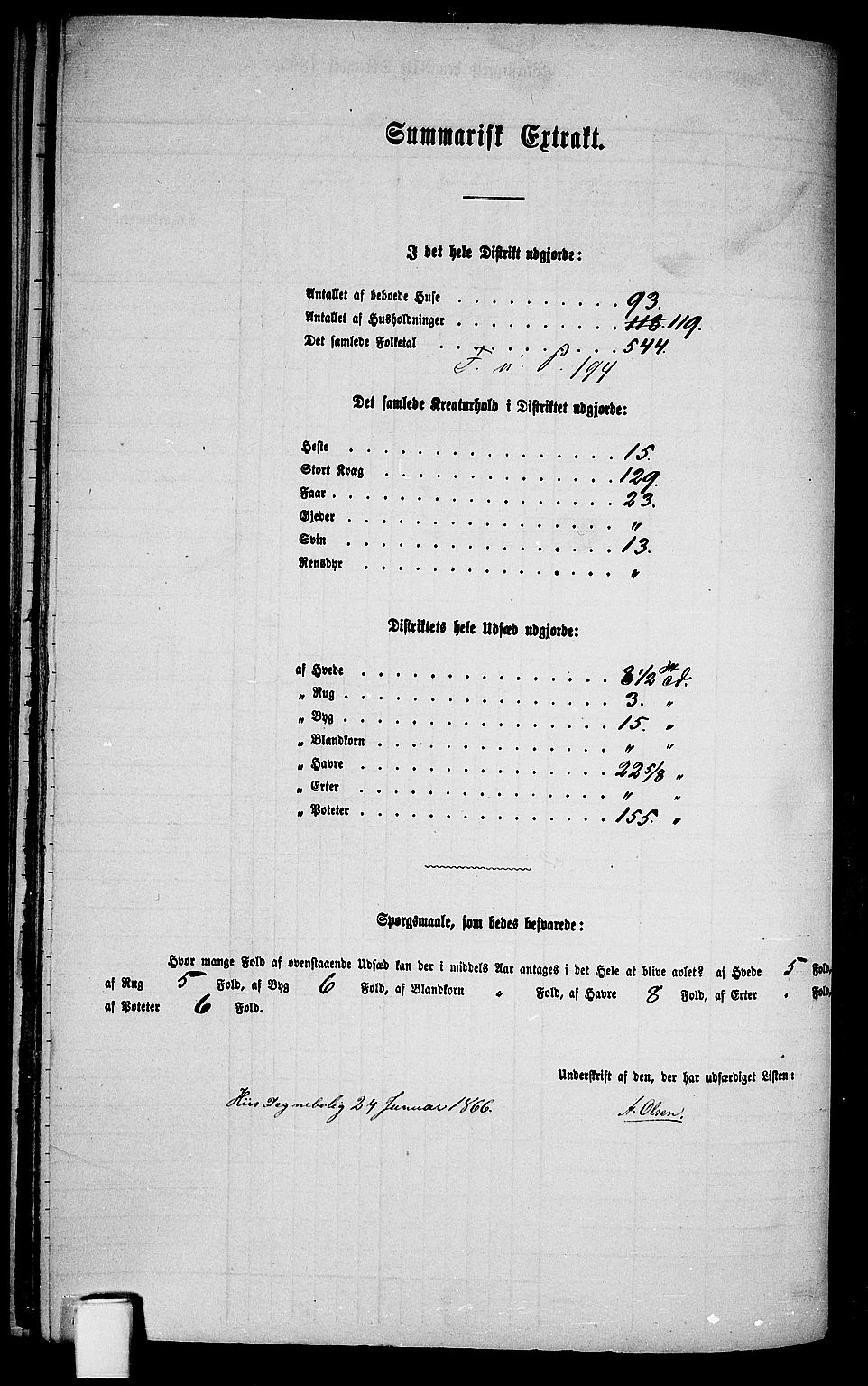 RA, 1865 census for Øyestad, 1865, p. 200