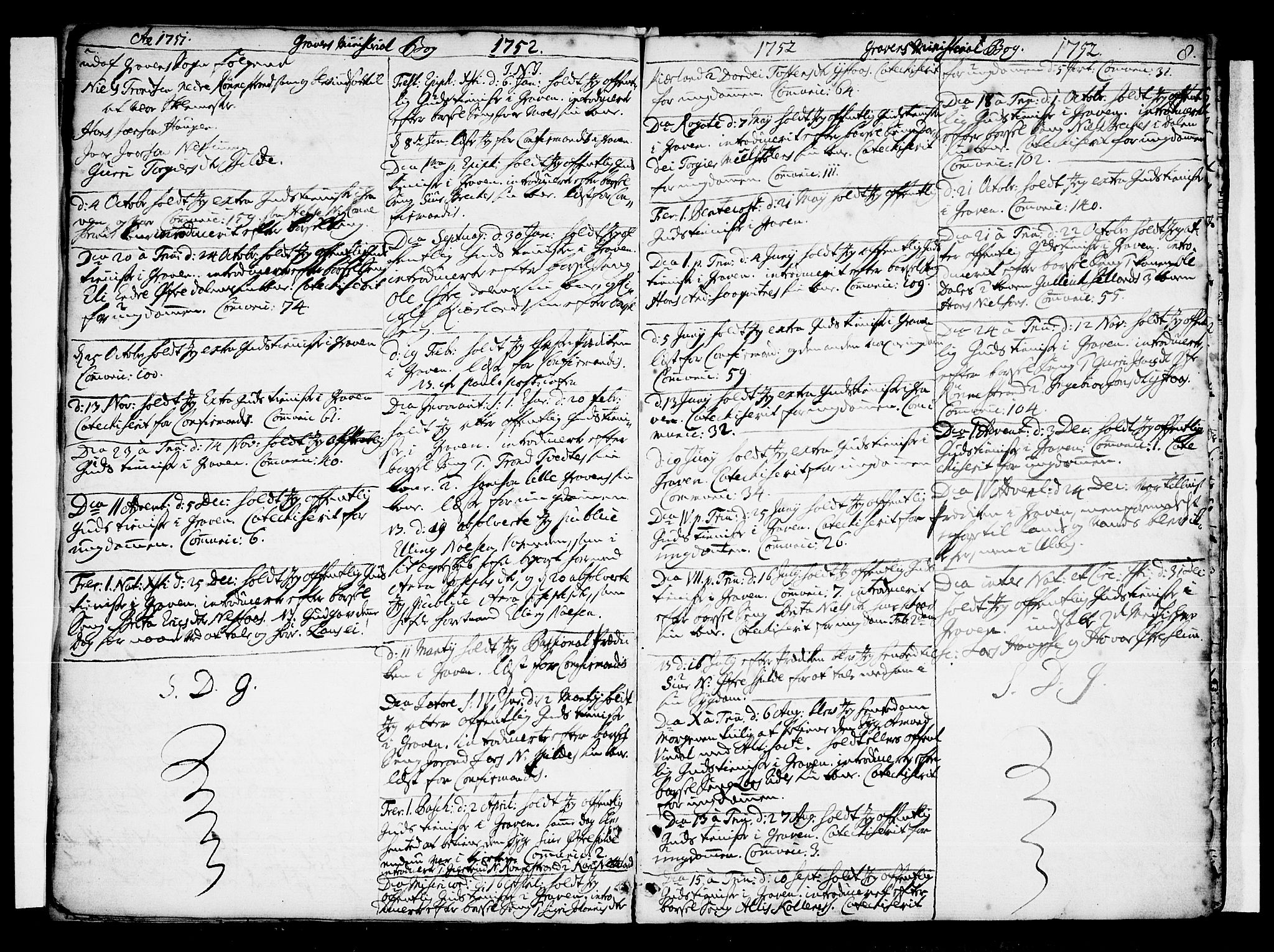 Ulvik sokneprestembete, SAB/A-78801/H/Haa: Parish register (official) no. A 10, 1745-1792, p. 8