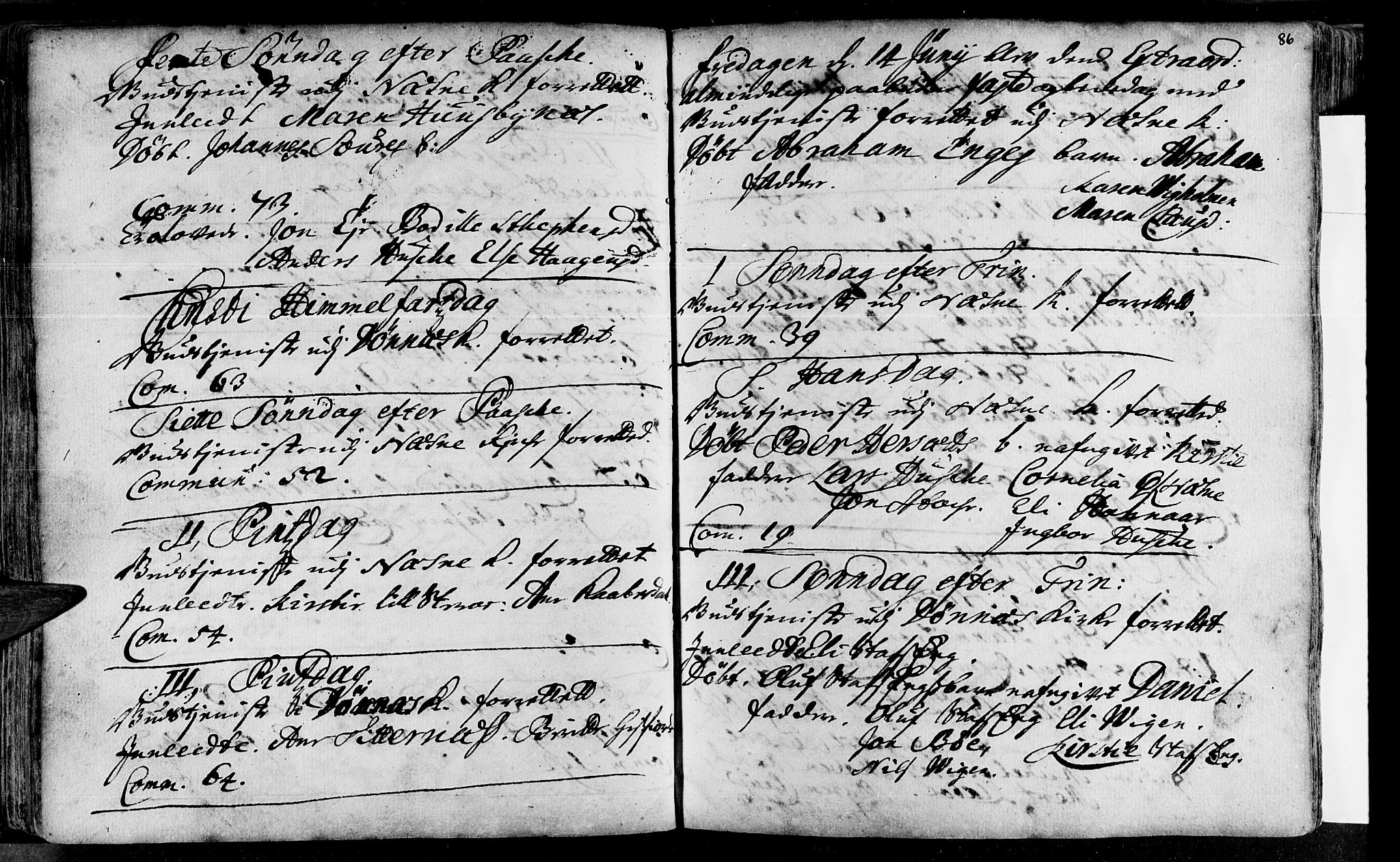 Ministerialprotokoller, klokkerbøker og fødselsregistre - Nordland, AV/SAT-A-1459/838/L0542: Parish register (official) no. 838A01, 1704-1737, p. 86