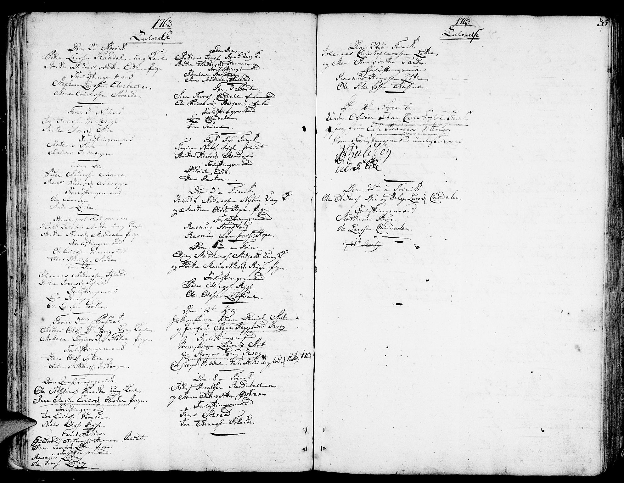 Gloppen sokneprestembete, SAB/A-80101/H/Haa/Haaa/L0004: Parish register (official) no. A 4, 1758-1784, p. 35