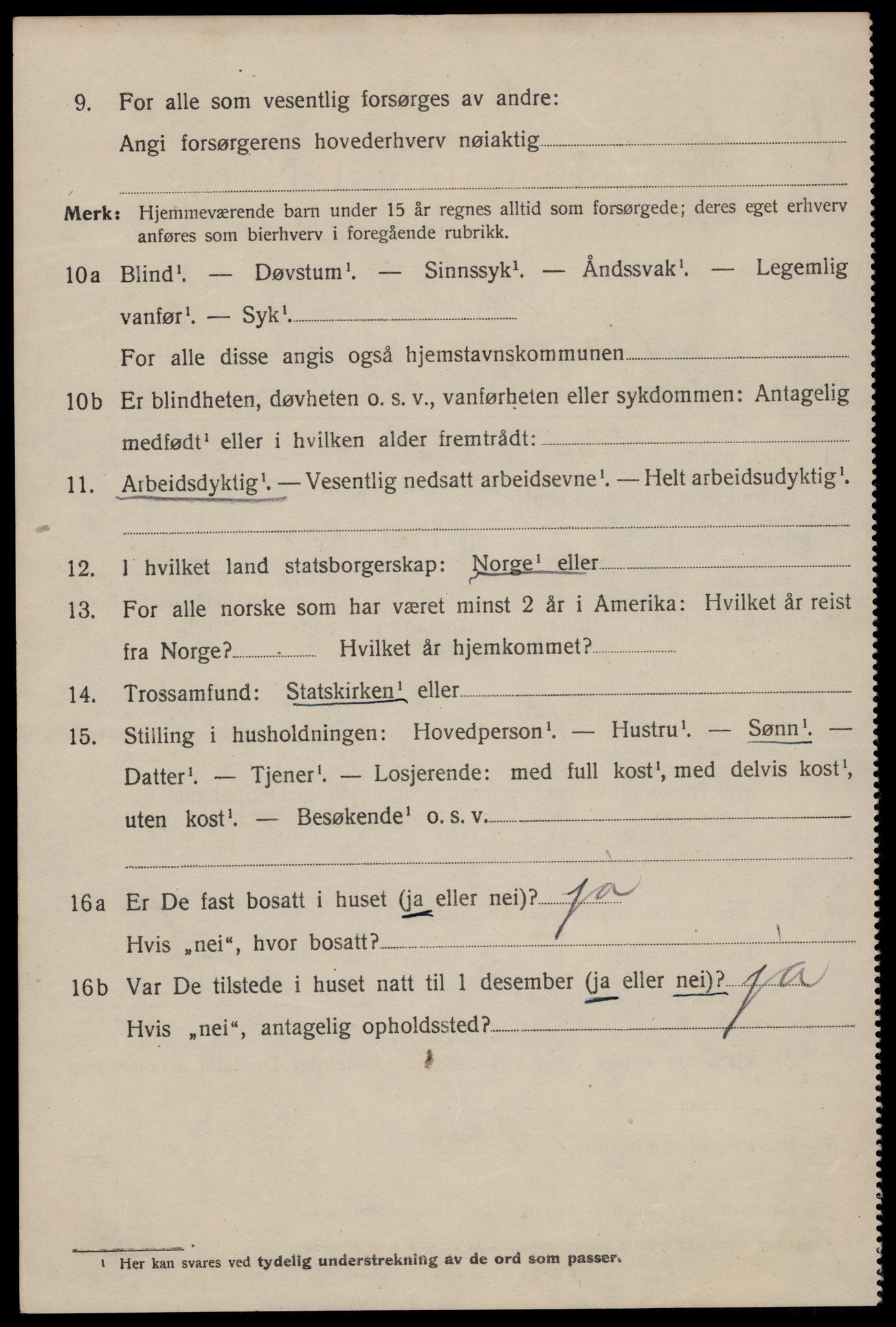 SAST, 1920 census for Stavanger, 1920, p. 119895