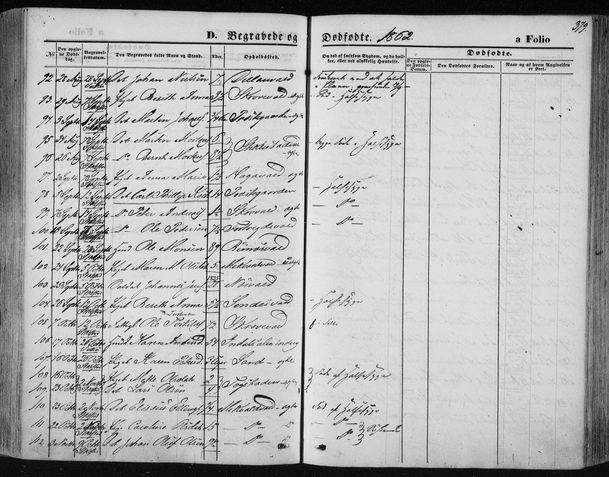 Ministerialprotokoller, klokkerbøker og fødselsregistre - Nord-Trøndelag, AV/SAT-A-1458/723/L0241: Parish register (official) no. 723A10, 1860-1869, p. 379