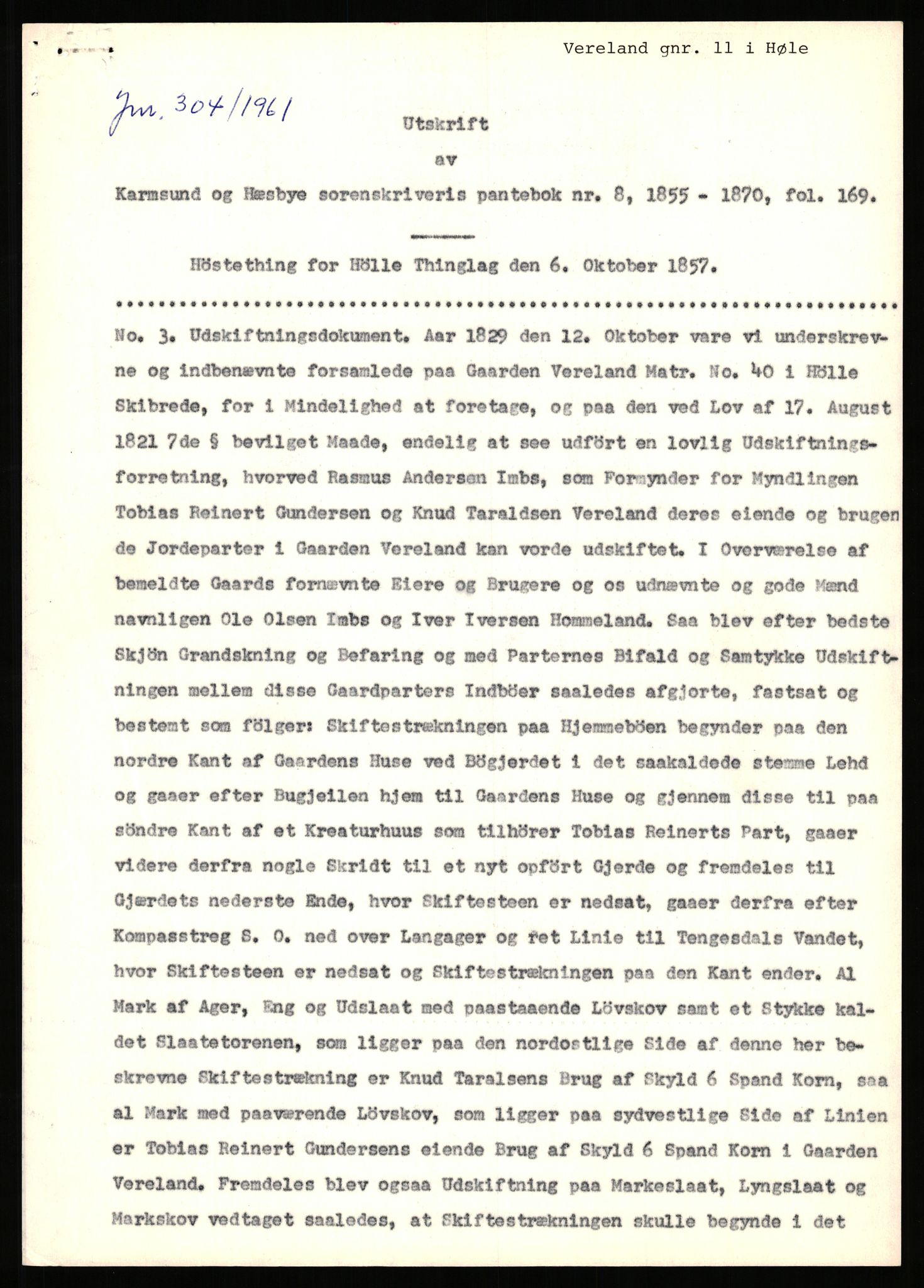 Statsarkivet i Stavanger, AV/SAST-A-101971/03/Y/Yj/L0093: Avskrifter sortert etter gårdsnavn: Valle - Vestre, 1750-1930, p. 633