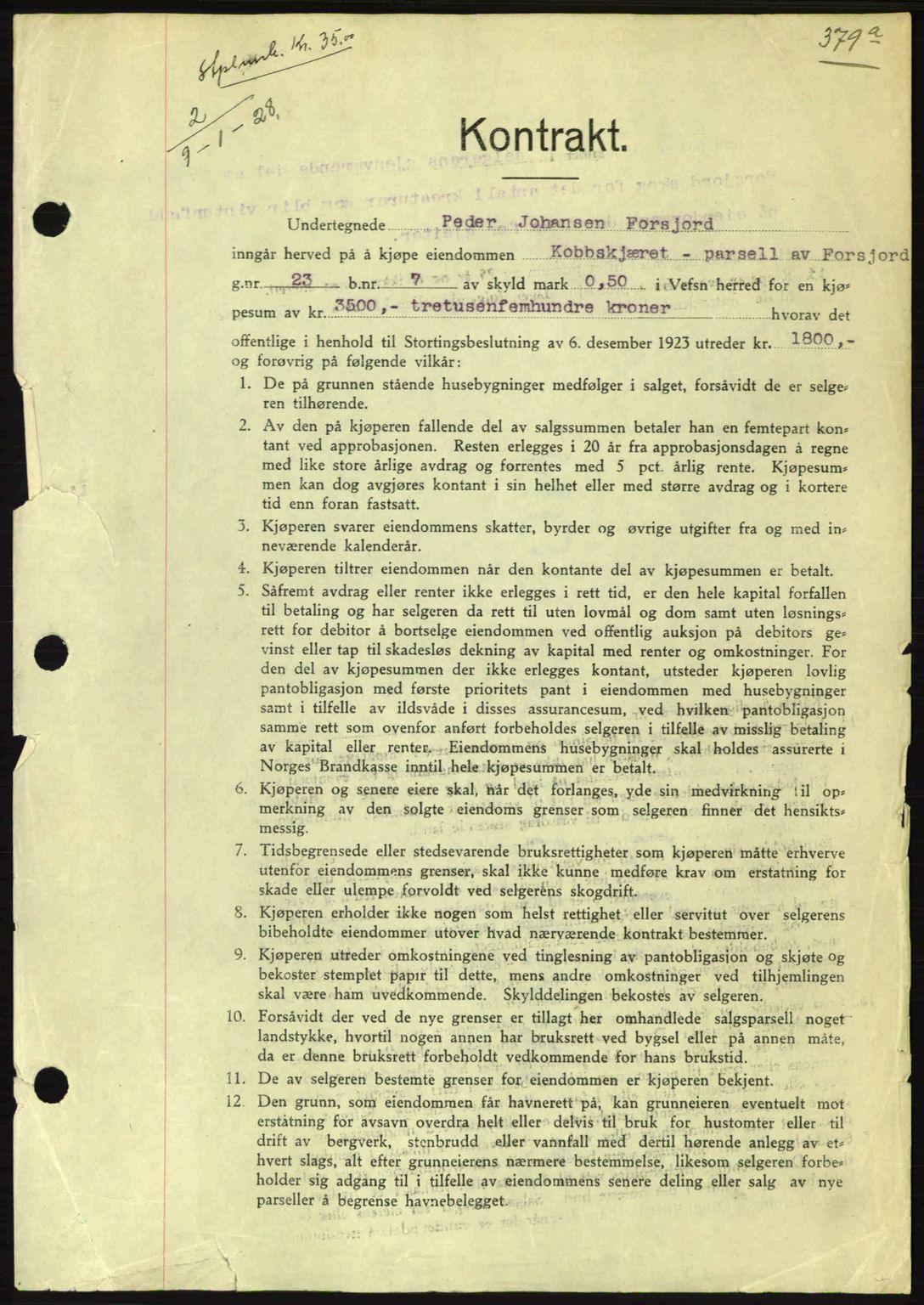 Alstahaug sorenskriveri, SAT/A-1009: Mortgage book no. 36, 1928-1929, Deed date: 09.01.1928