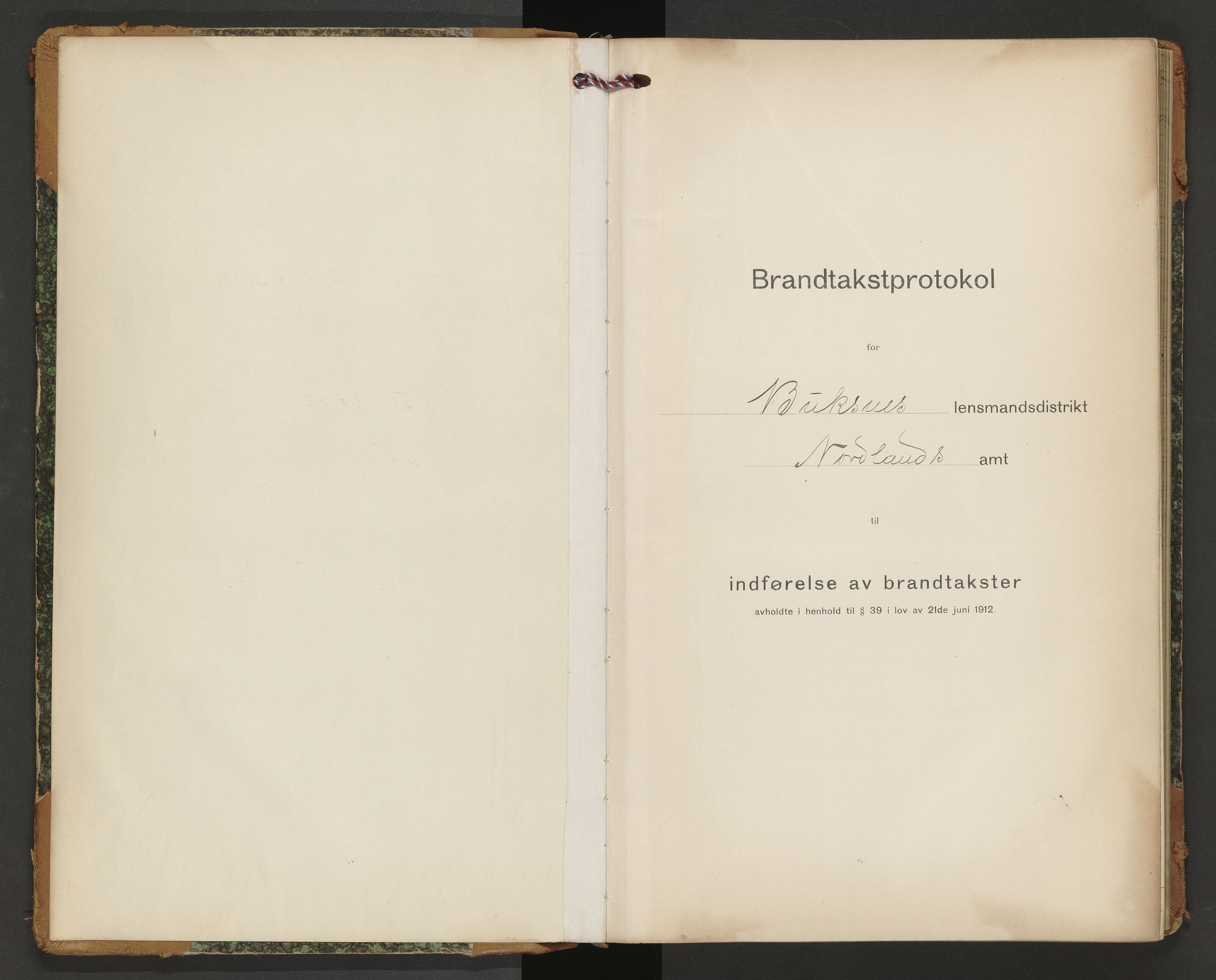 Norges Brannkasse Hol, SAT/A-5601/BT/L0011: Branntakstprotokoll med skjema, 1916-1918