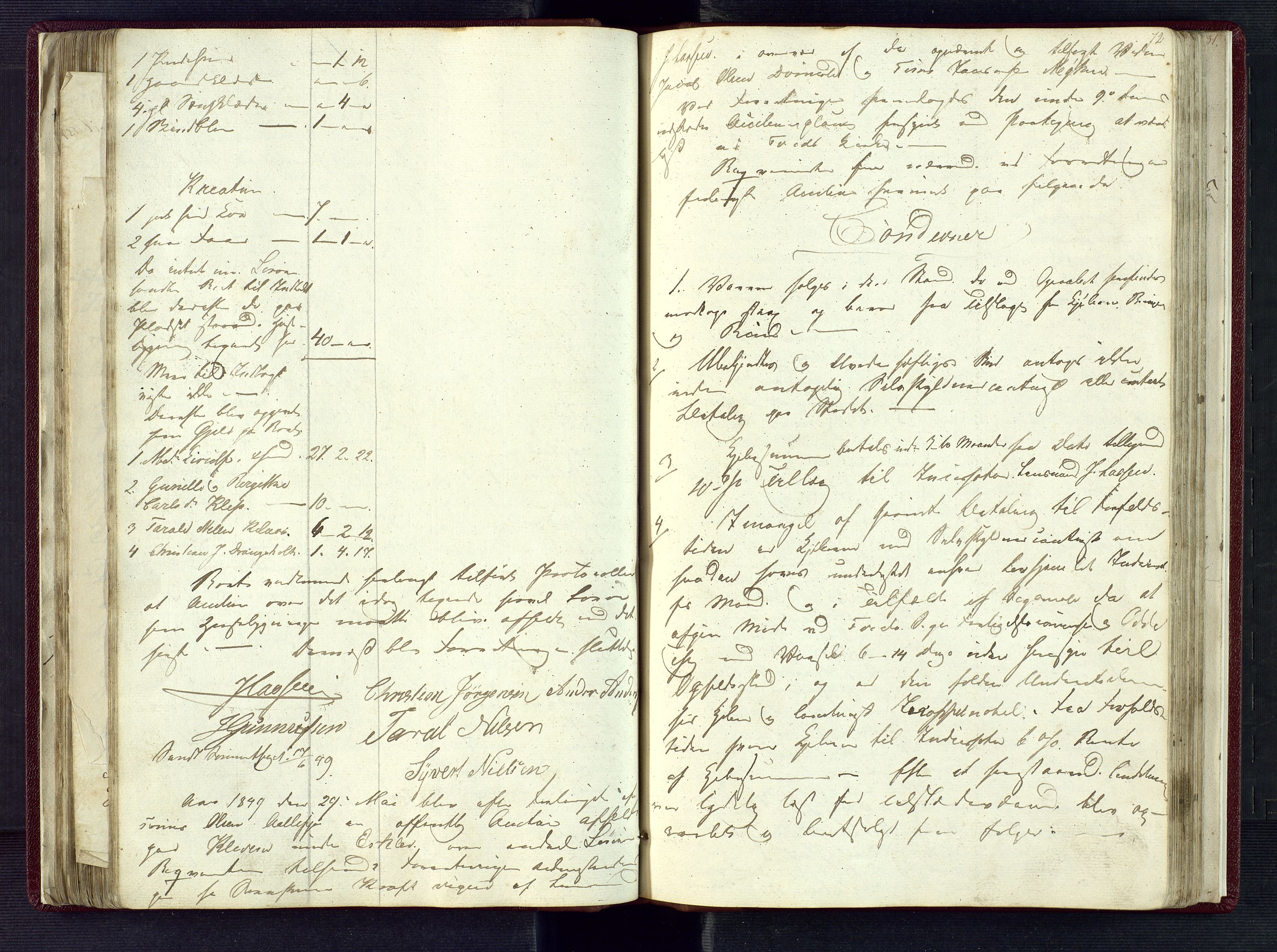 Torridal sorenskriveri, AV/SAK-1221-0012/H/Hc/L0008: Skifteregistreringsprotokoll Tveit lensmannsdistrikt nr. 1, 1845-1857, p. 72