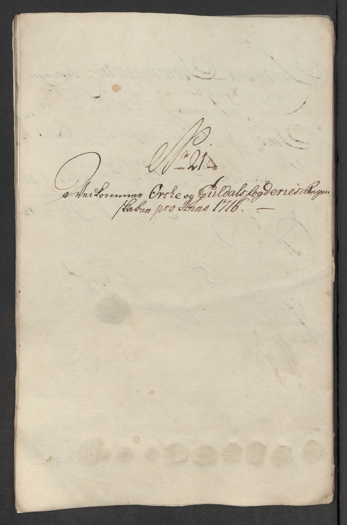 Rentekammeret inntil 1814, Reviderte regnskaper, Fogderegnskap, AV/RA-EA-4092/R60/L3967: Fogderegnskap Orkdal og Gauldal, 1716, p. 229