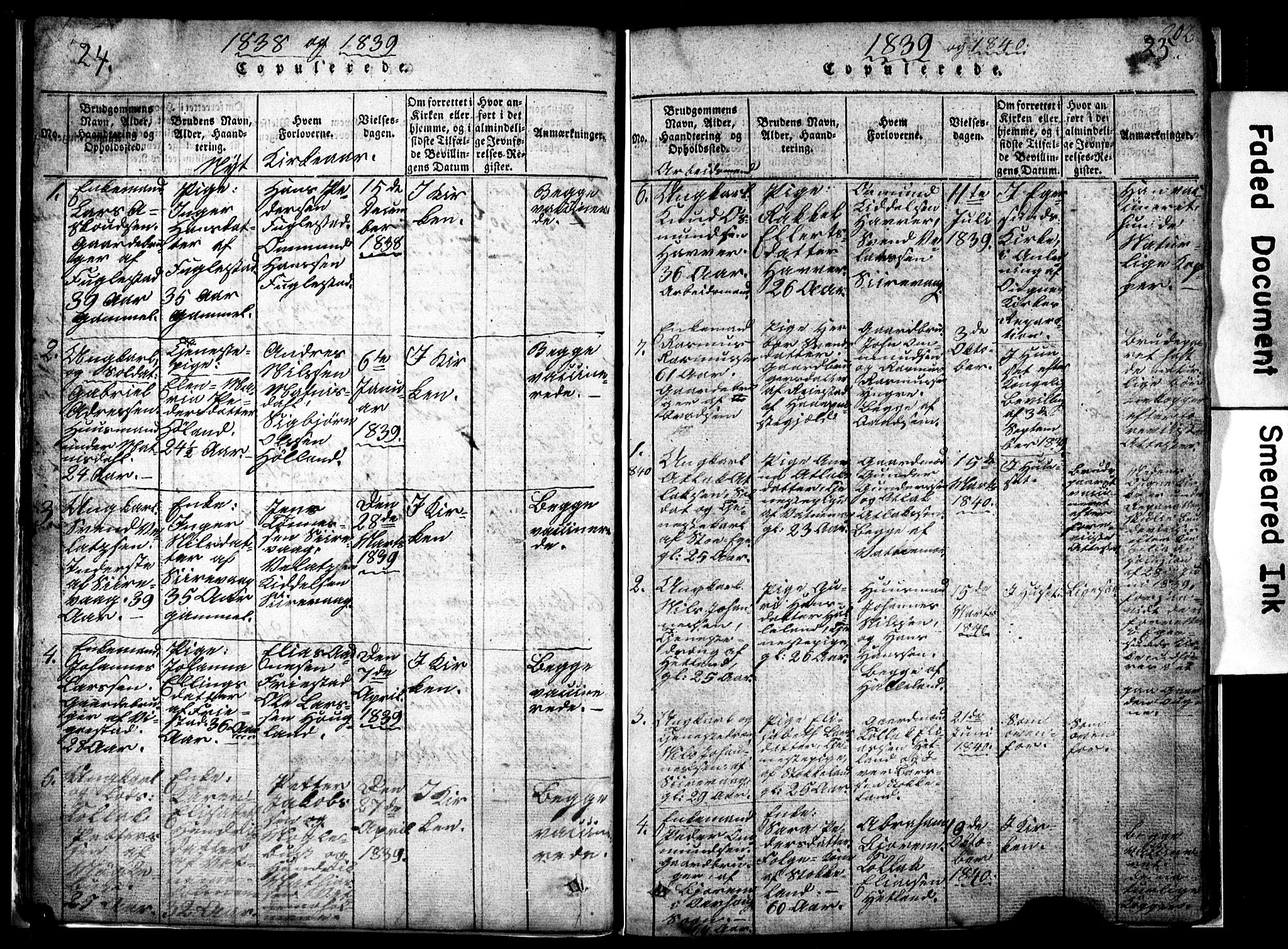 Eigersund sokneprestkontor, SAST/A-101807/S09/L0002: Parish register (copy) no. B 2, 1816-1847, p. 24-25