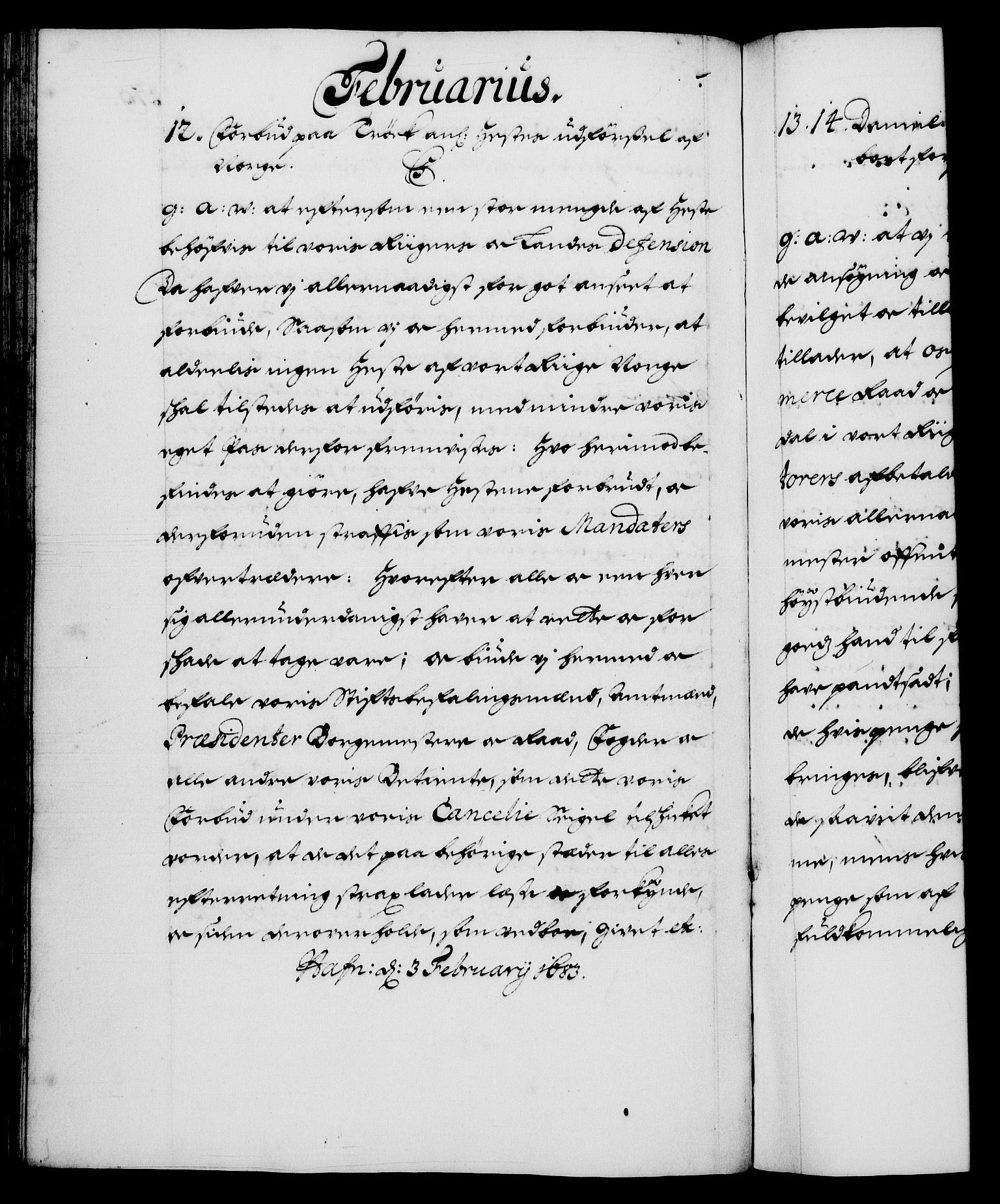 Danske Kanselli 1572-1799, RA/EA-3023/F/Fc/Fca/Fcaa/L0013: Norske registre (mikrofilm), 1681-1684, p. 279b
