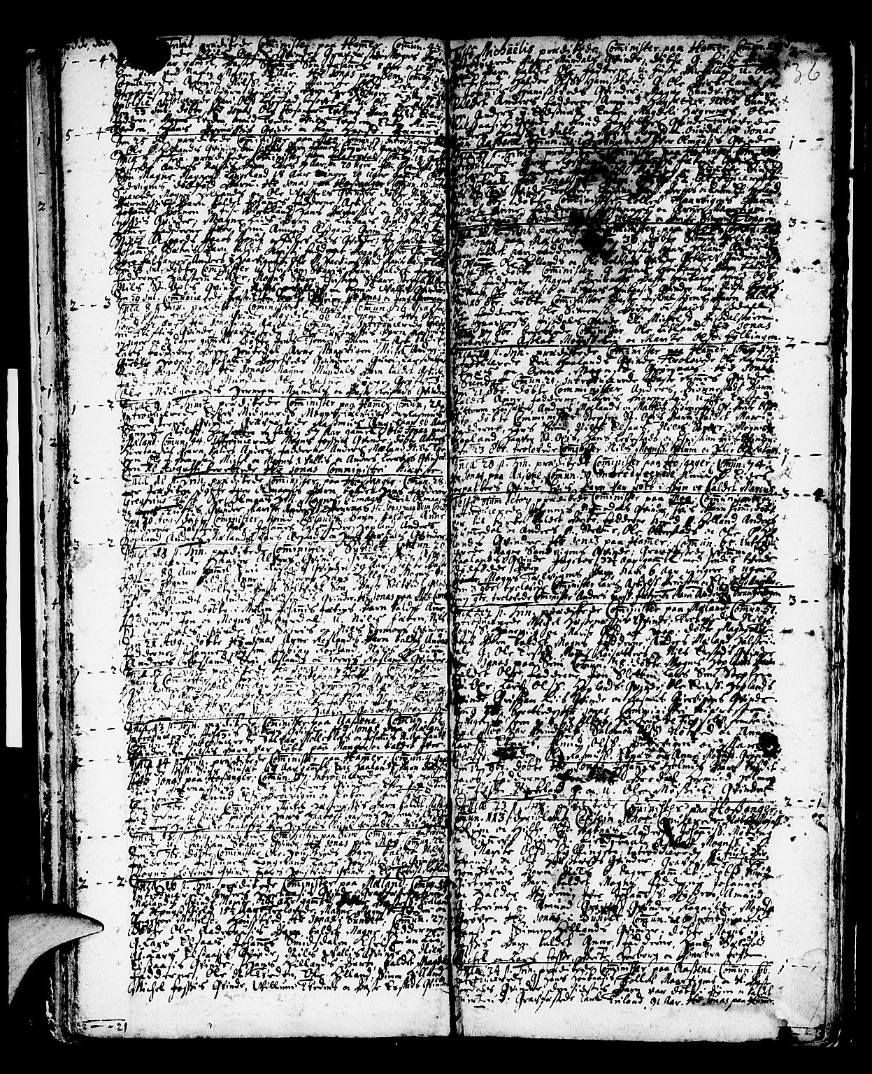 Hamre sokneprestembete, AV/SAB-A-75501/H/Ha/Haa/Haaa/L0002: Parish register (official) no. A 2, 1692-1707, p. 36