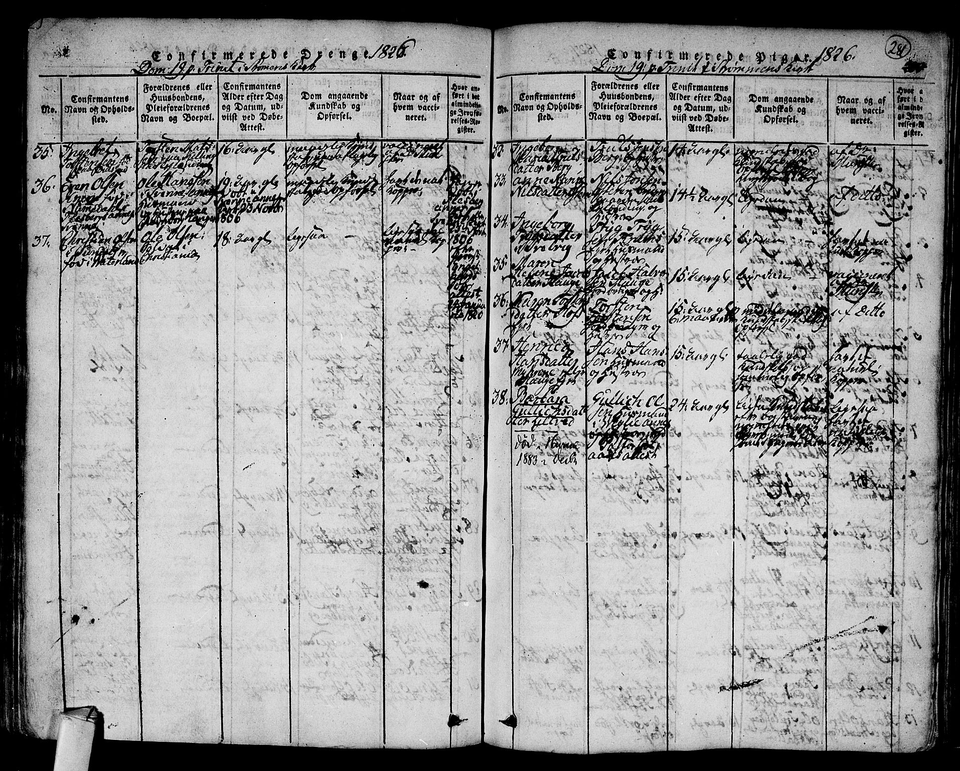 Hurum kirkebøker, AV/SAKO-A-229/F/Fa/L0009: Parish register (official) no. 9, 1816-1826, p. 281