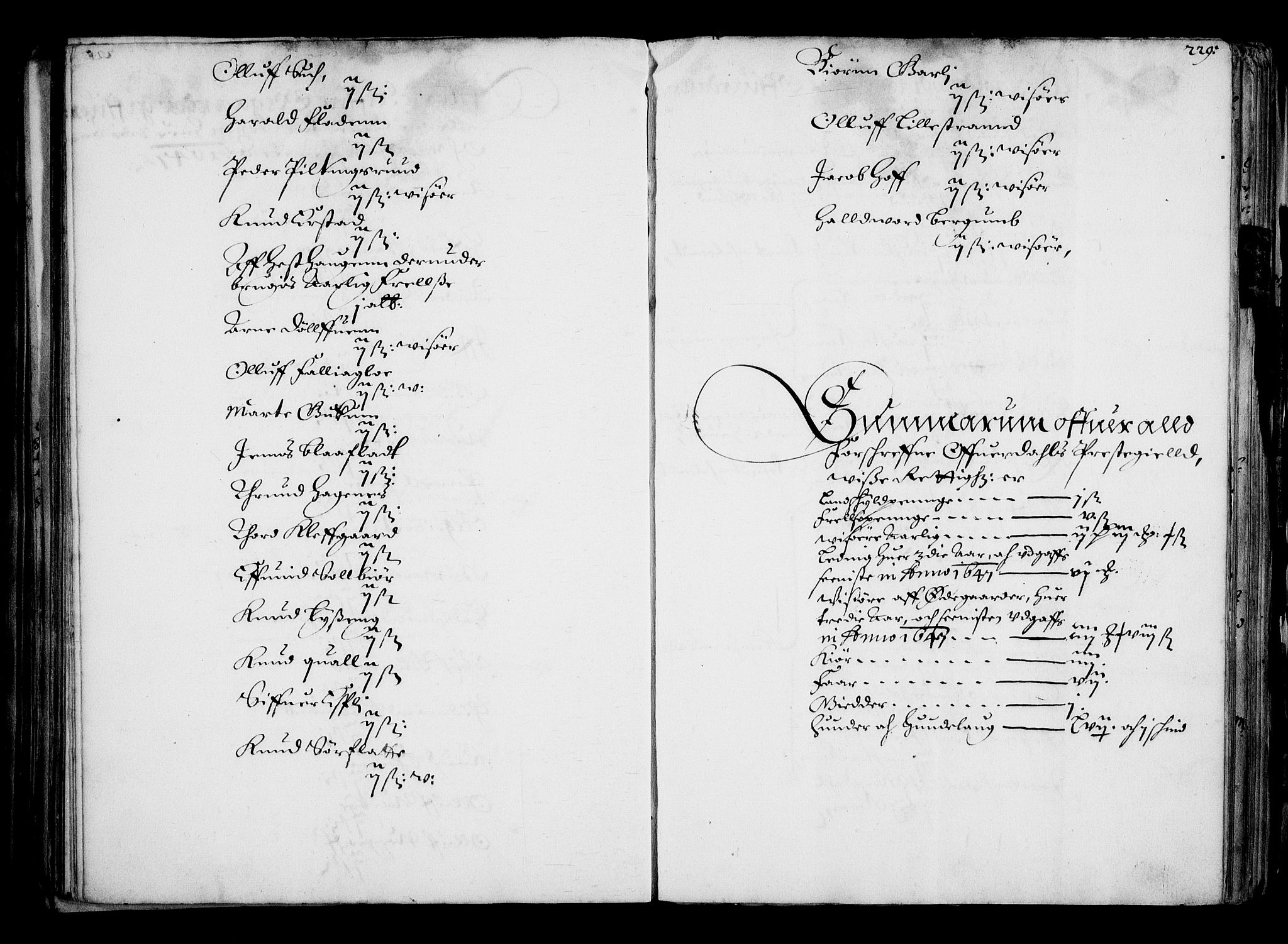 Rentekammeret inntil 1814, Realistisk ordnet avdeling, AV/RA-EA-4070/N/Na/L0001: [XI f]: Akershus stifts jordebok, 1652, p. 228b-229a
