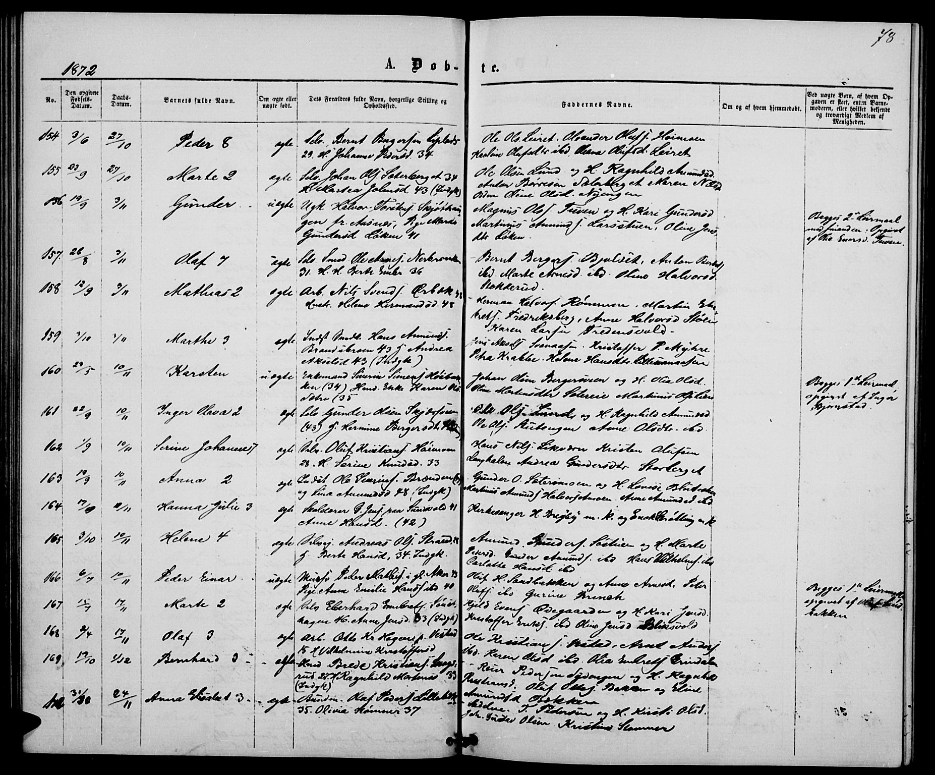 Elverum prestekontor, AV/SAH-PREST-044/H/Ha/Hab/L0004: Parish register (copy) no. 4, 1866-1874, p. 78