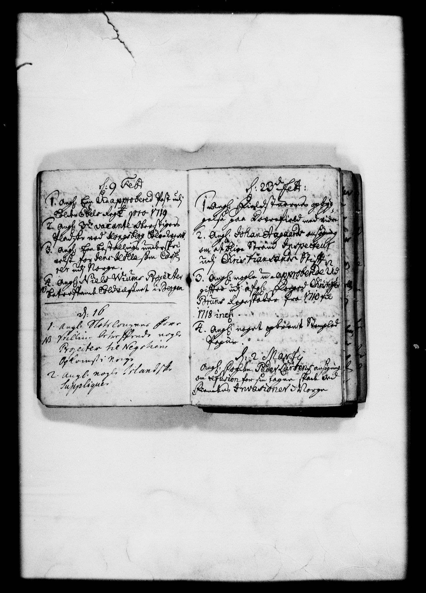 Rentekammeret, Kammerkanselliet, RA/EA-3111/G/Gf/Gfb/L0001: Register til norske relasjons- og resolusjonsprotokoller (merket RK 52.96), 1720-1749, p. 11
