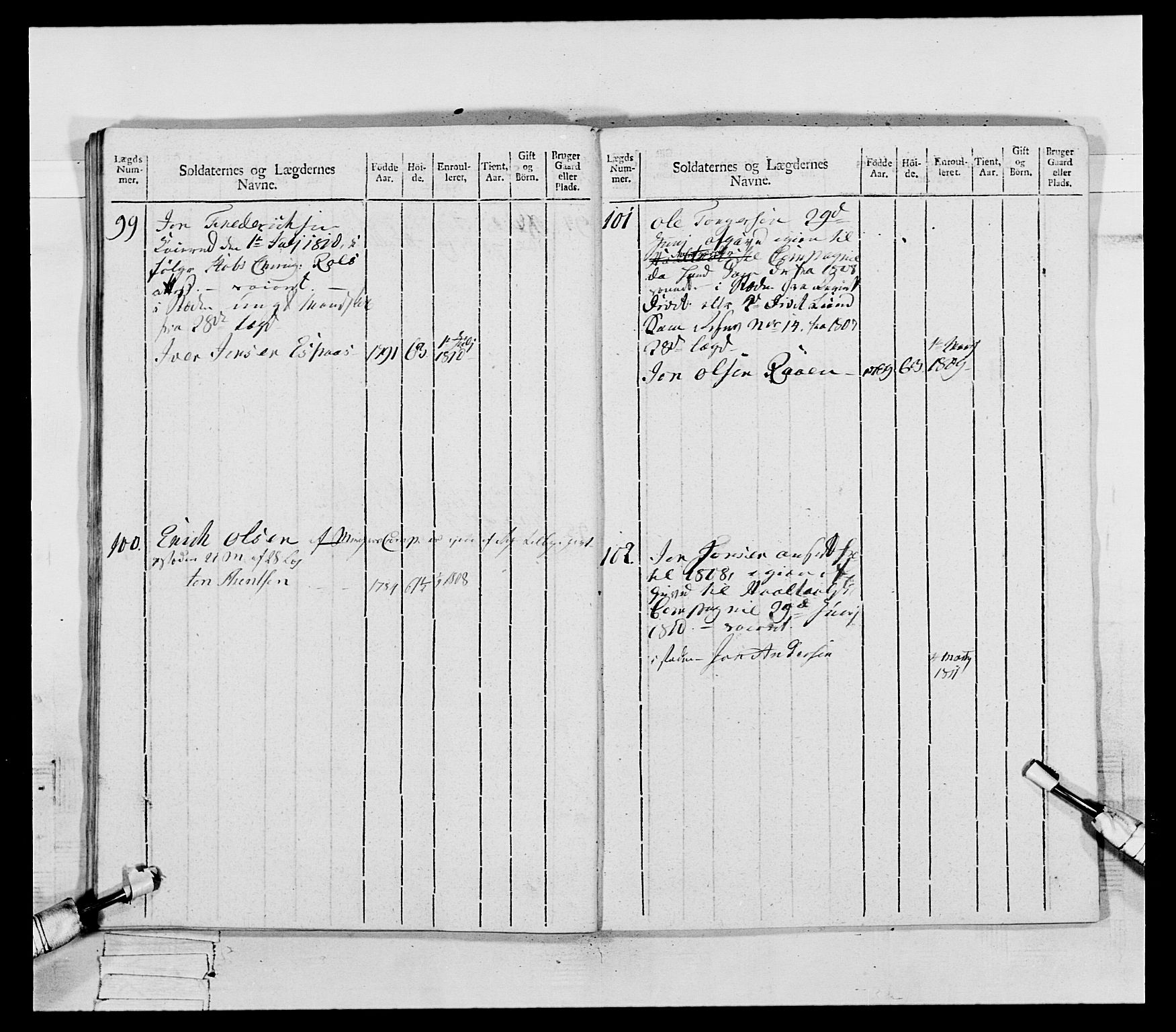 Generalitets- og kommissariatskollegiet, Det kongelige norske kommissariatskollegium, AV/RA-EA-5420/E/Eh/L0075b: 1. Trondheimske nasjonale infanteriregiment, 1807, p. 215