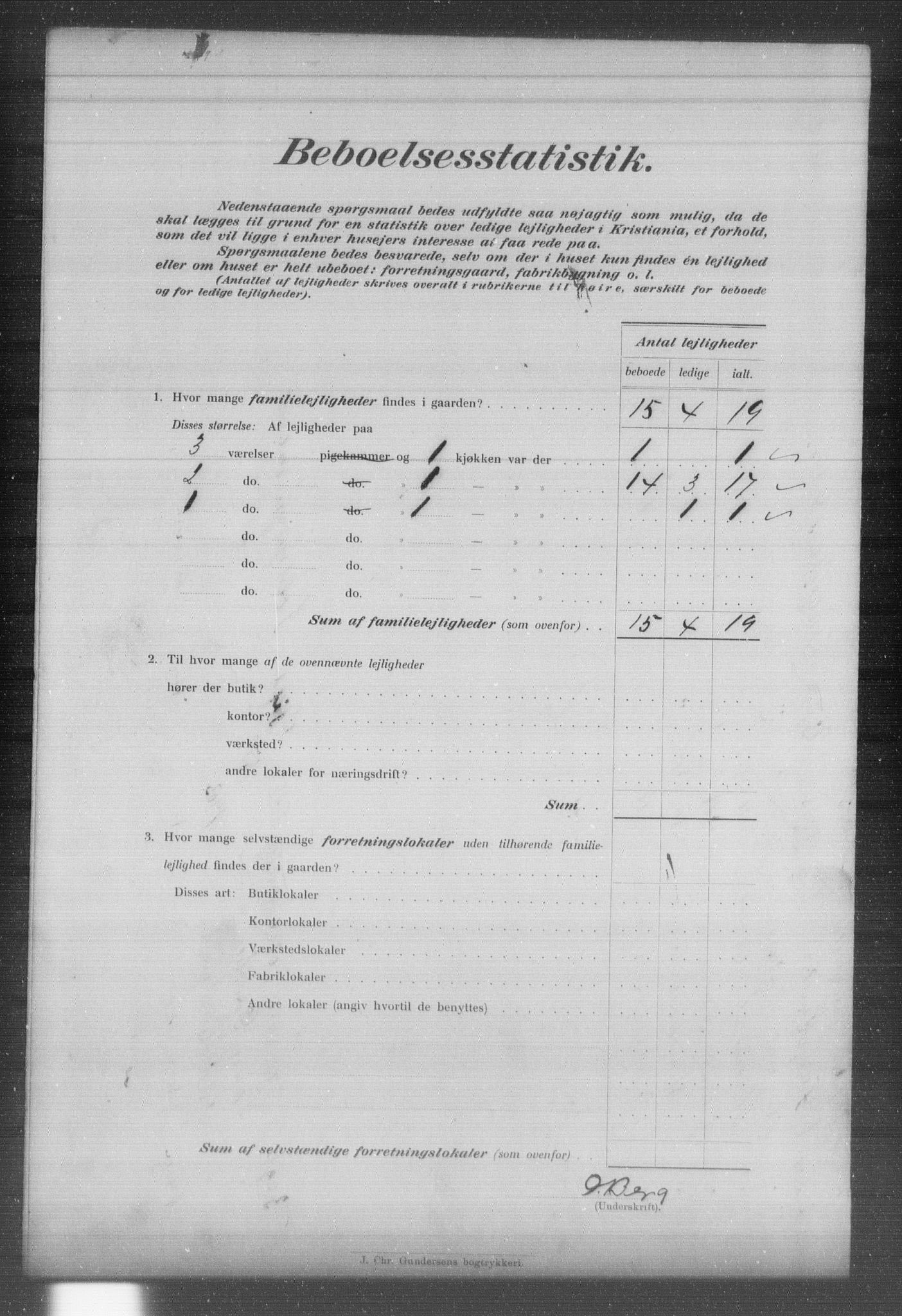 OBA, Municipal Census 1903 for Kristiania, 1903, p. 10166