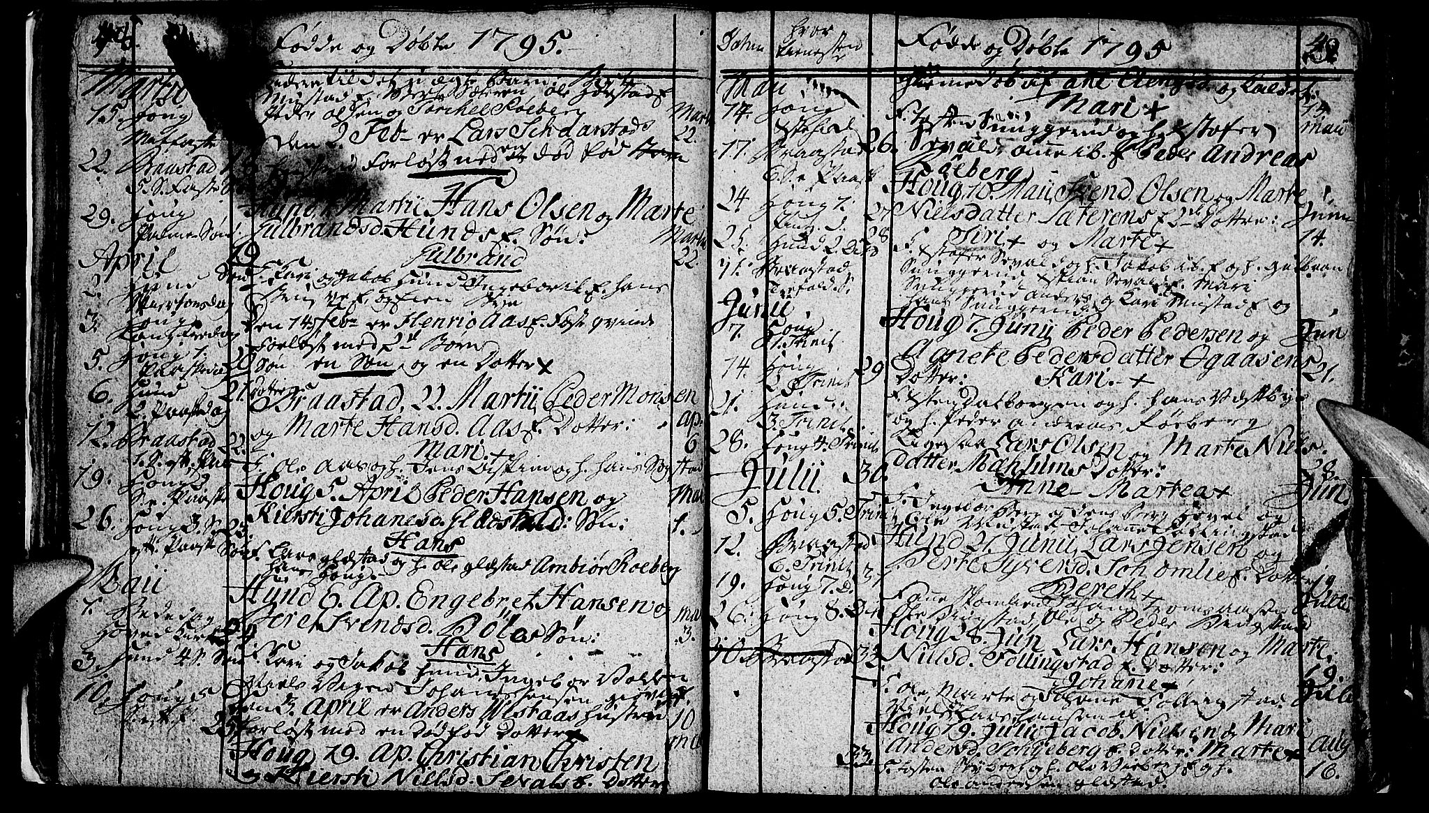 Vardal prestekontor, SAH/PREST-100/H/Ha/Hab/L0002: Parish register (copy) no. 2, 1790-1803, p. 48-49