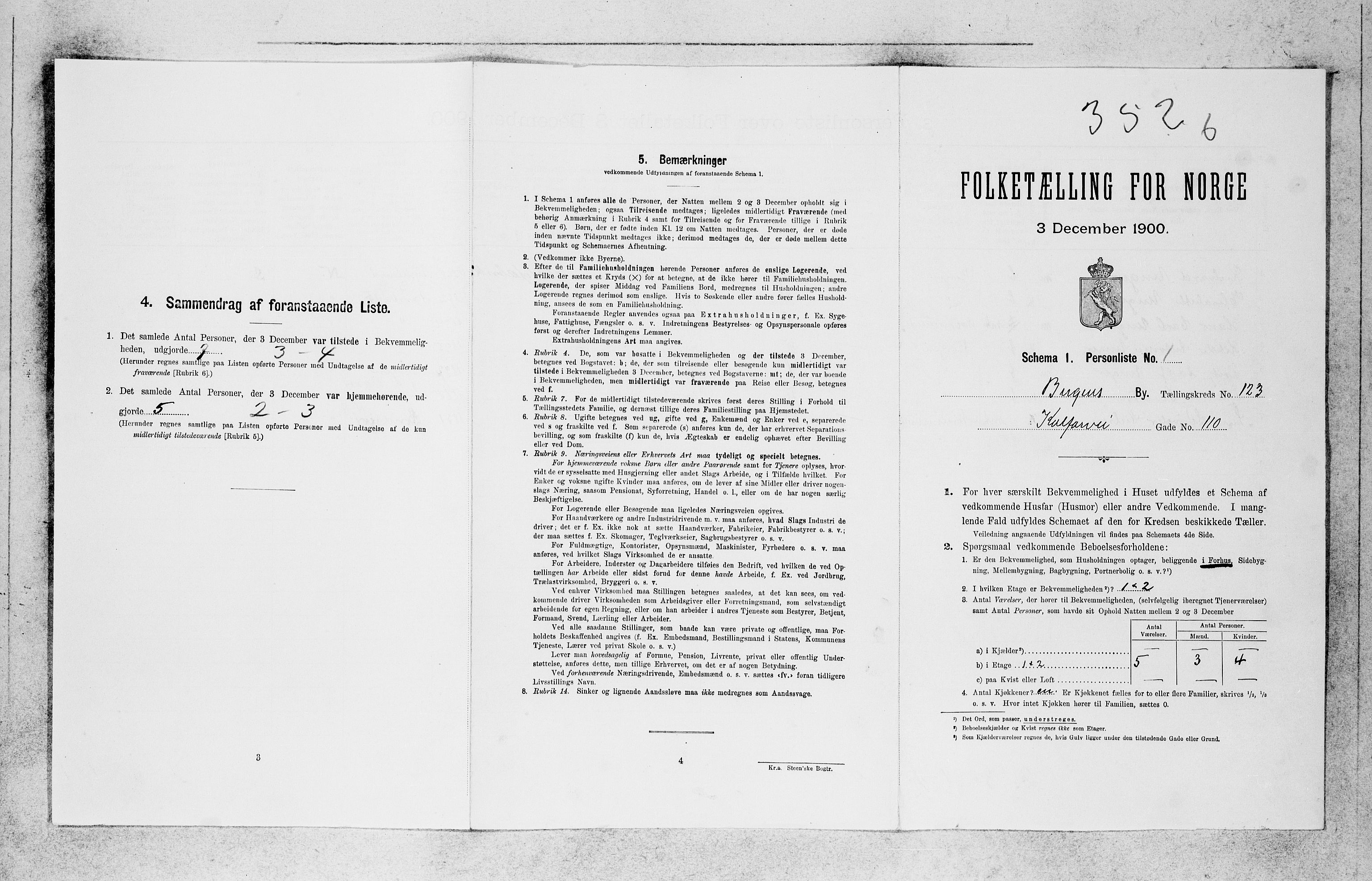 SAB, 1900 census for Bergen, 1900, p. 25951