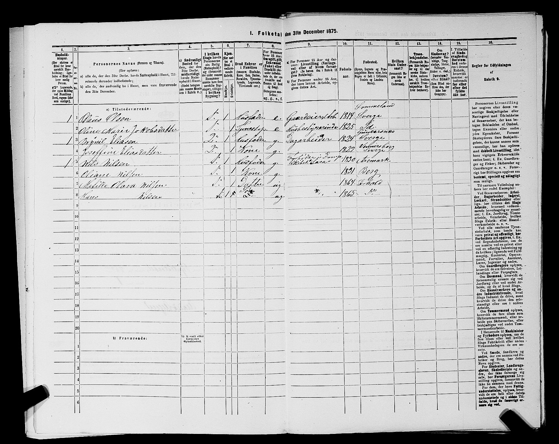 RA, 1875 census for 0101P Fredrikshald, 1875, p. 130