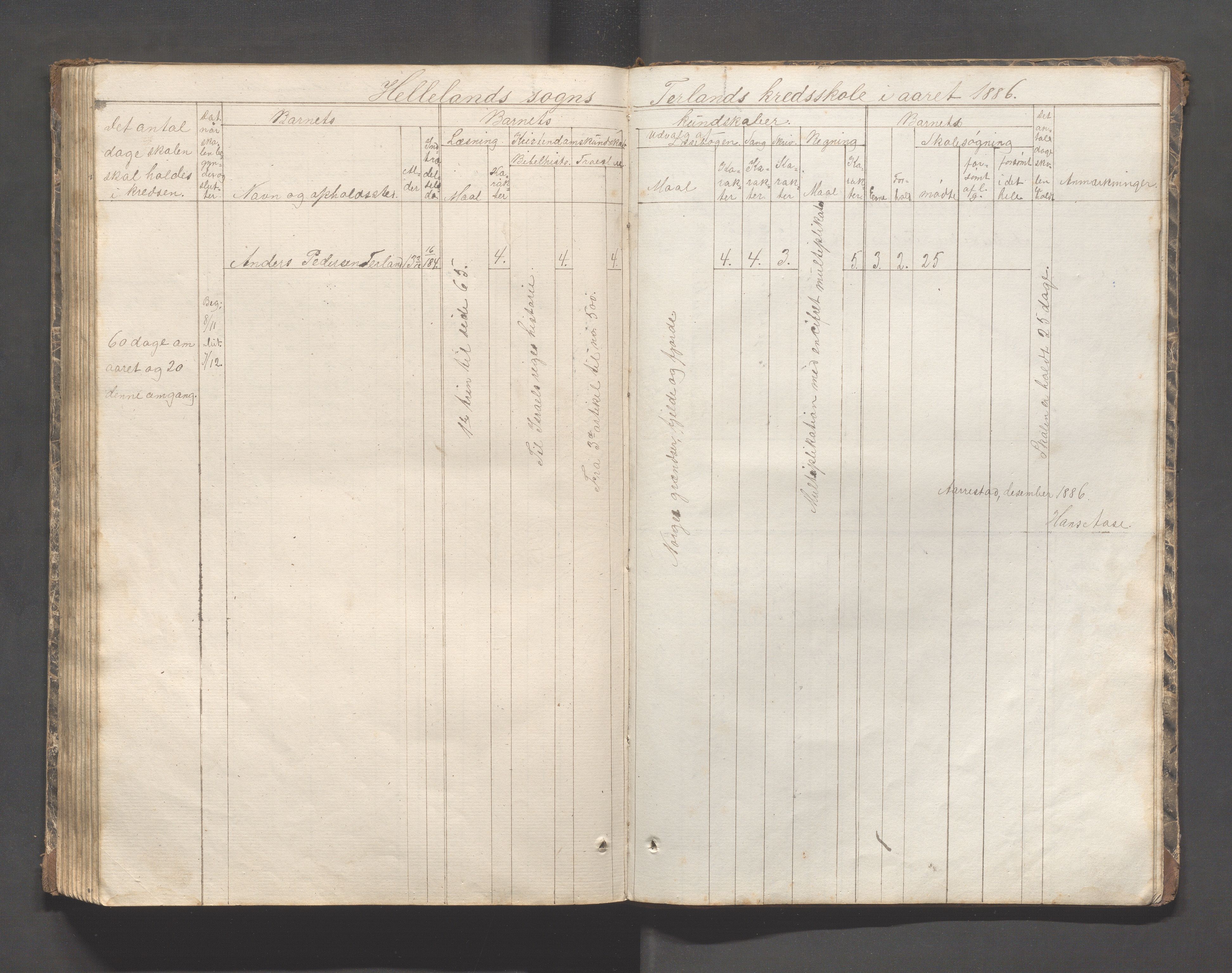 Helleland kommune - Skolekommisjonen/skolestyret, IKAR/K-100486/H/L0002: Skoleprotokoll - Søndre distrikt, 1859-1890, p. 130