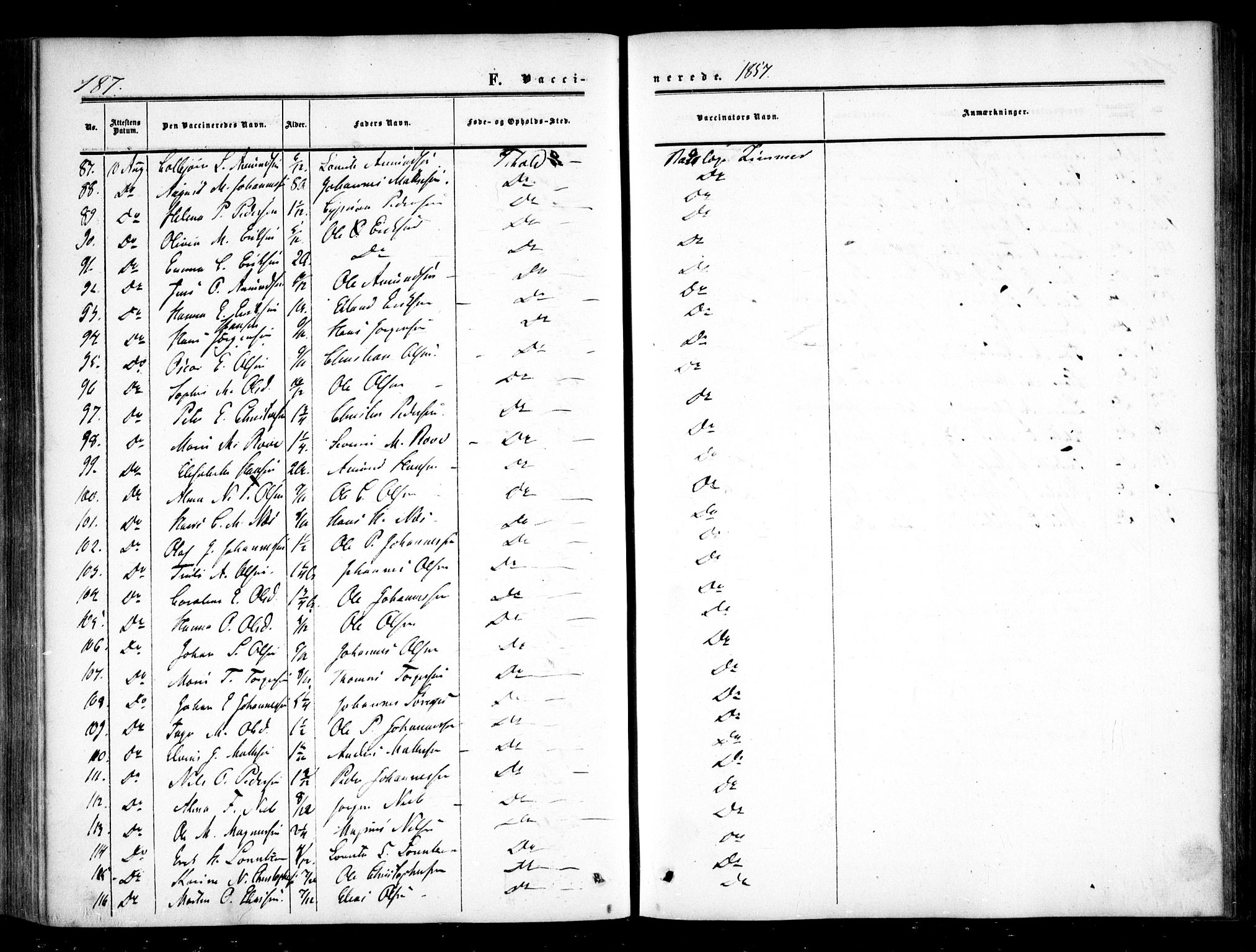 Halden prestekontor Kirkebøker, AV/SAO-A-10909/F/Fa/L0008: Parish register (official) no. I 8, 1857-1865, p. 187