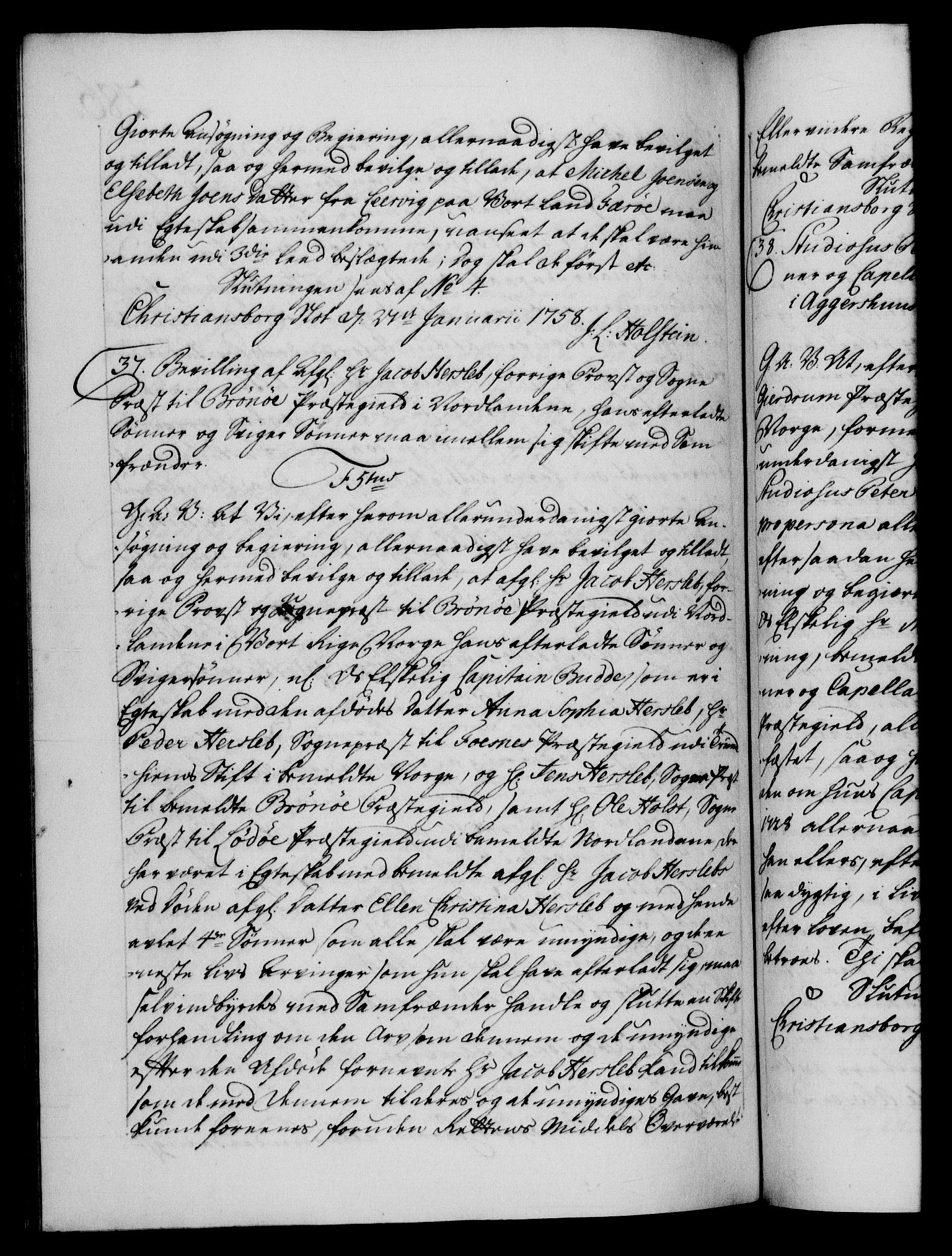 Danske Kanselli 1572-1799, RA/EA-3023/F/Fc/Fca/Fcaa/L0040: Norske registre, 1757-1759, p. 286b