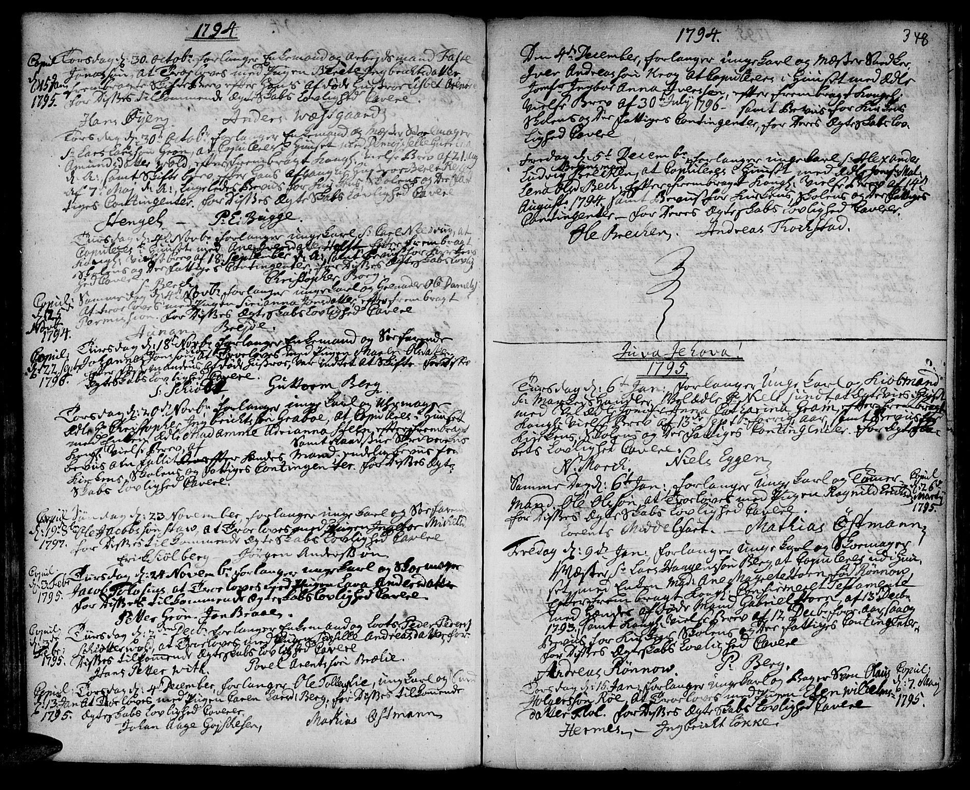 Ministerialprotokoller, klokkerbøker og fødselsregistre - Sør-Trøndelag, SAT/A-1456/601/L0038: Parish register (official) no. 601A06, 1766-1877, p. 348