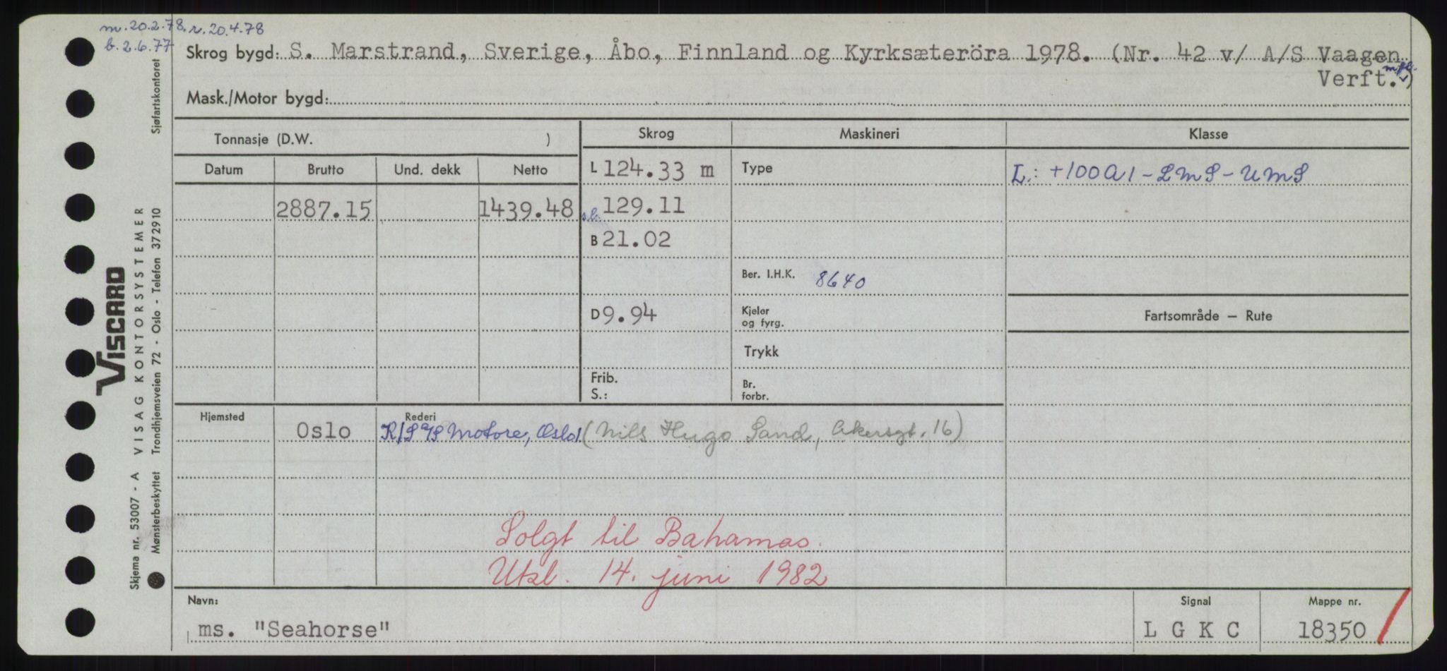 Sjøfartsdirektoratet med forløpere, Skipsmålingen, RA/S-1627/H/Hd/L0032: Fartøy, San-Seve, p. 355