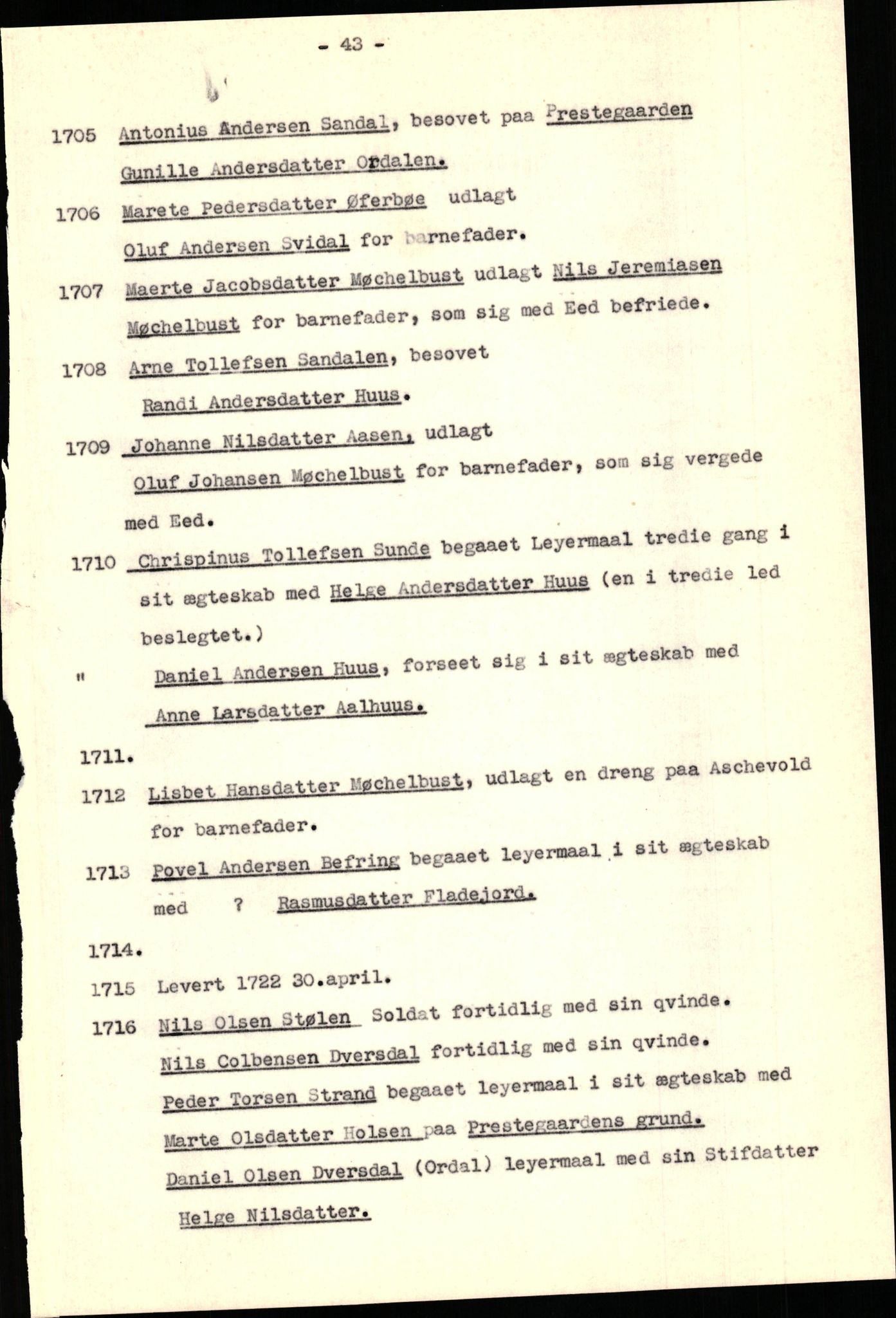 Samling av fulltekstavskrifter, SAB/FULLTEKST/B/14/0005: Jølster sokneprestembete, ministerialbok nr. A 1, 1696-1728, p. 178