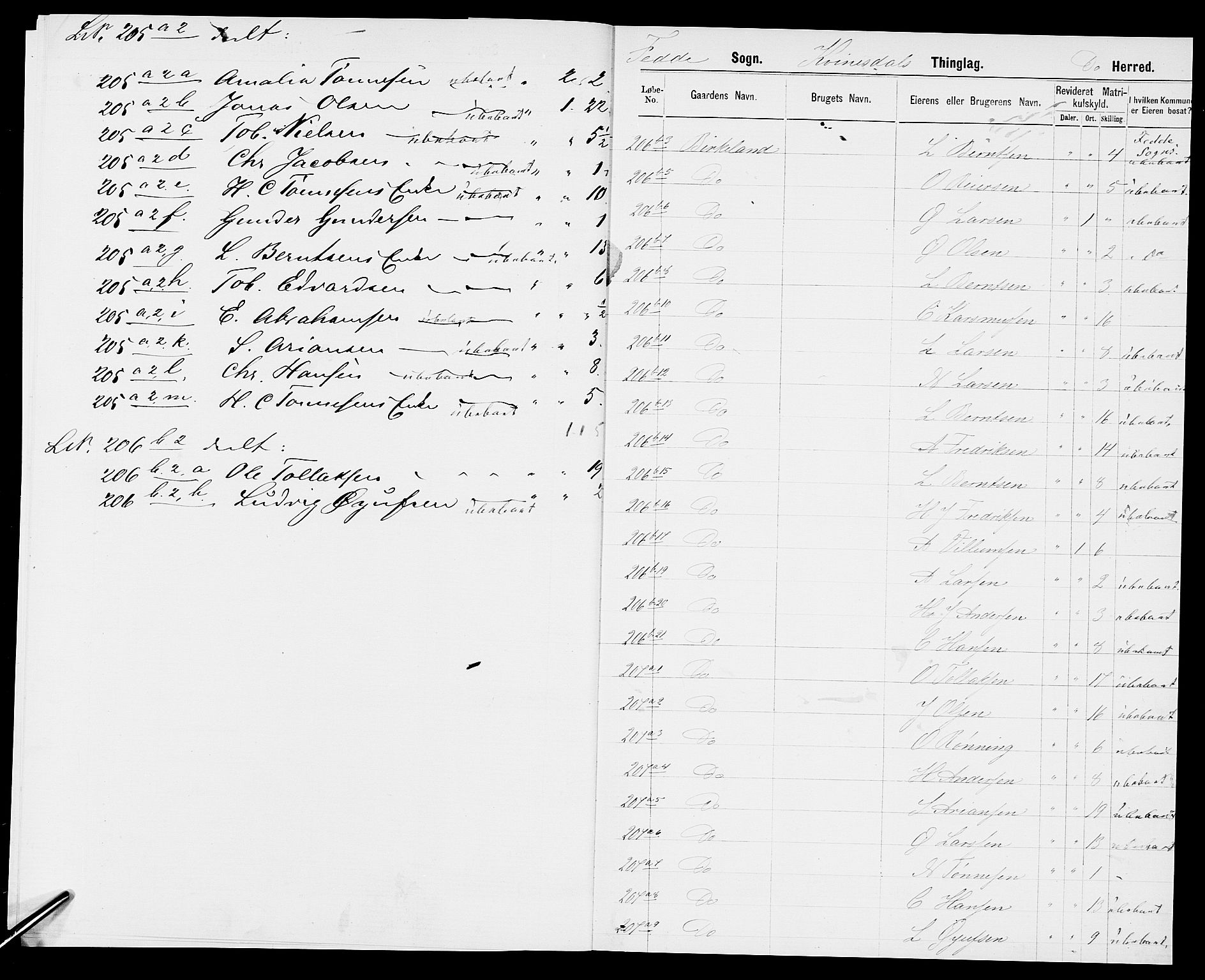 SAK, 1875 census for 1037P Kvinesdal, 1875, p. 9