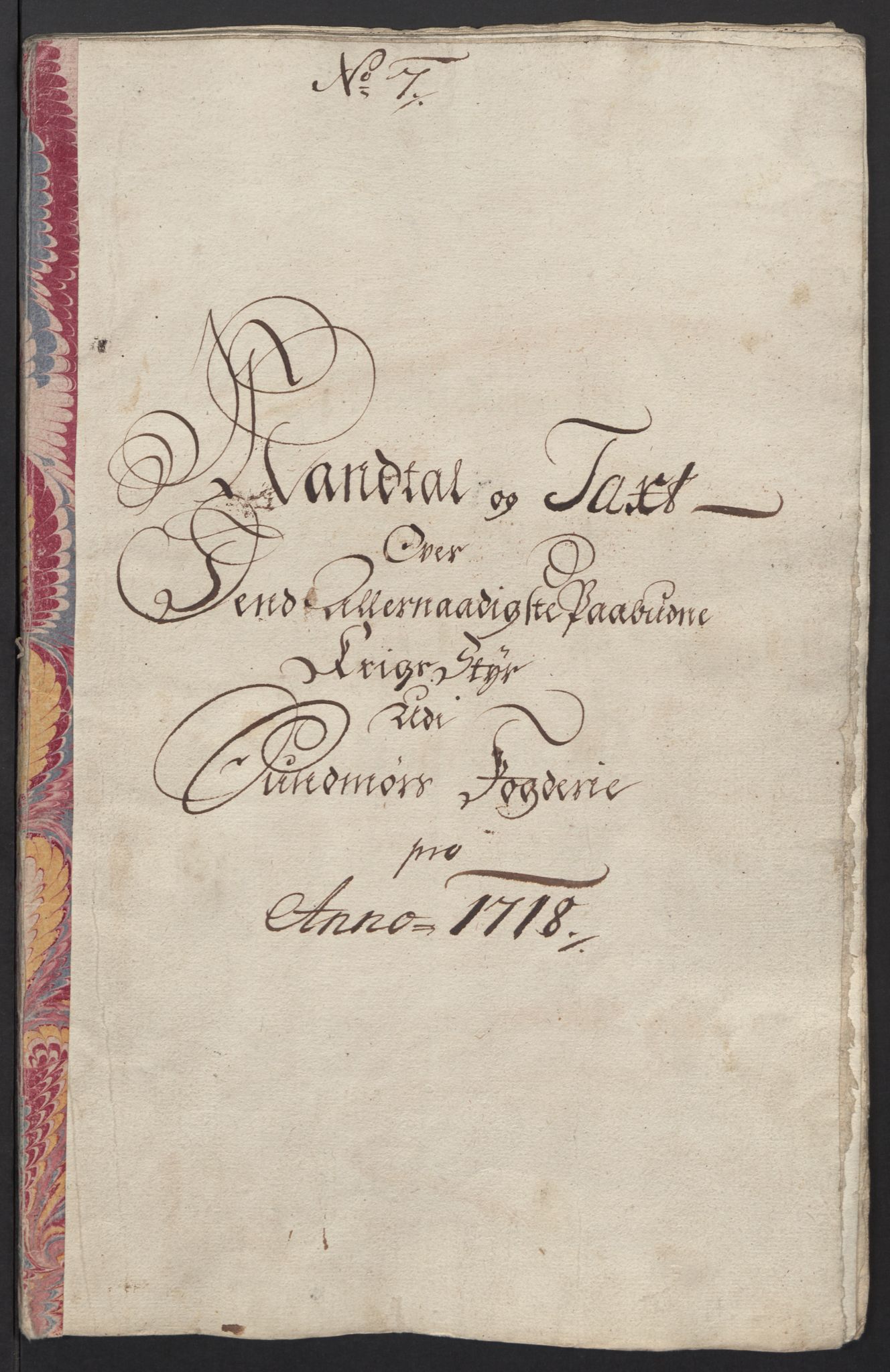 Rentekammeret inntil 1814, Reviderte regnskaper, Fogderegnskap, RA/EA-4092/R54/L3570: Fogderegnskap Sunnmøre, 1718, p. 40